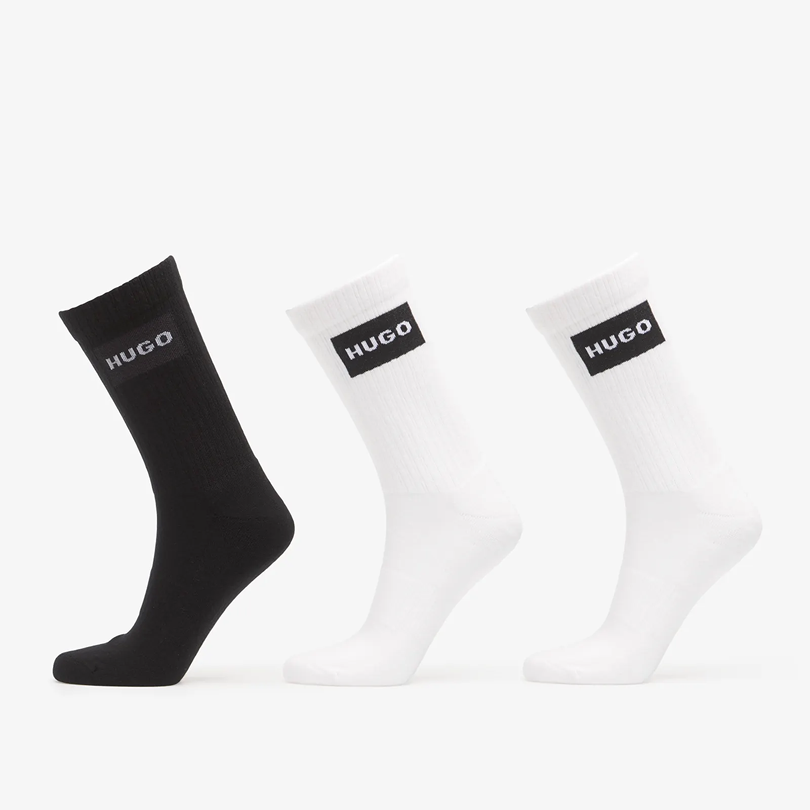 Férfi zoknik Hugo Boss 3-Pack Qs Rib Label Cc Multicolor