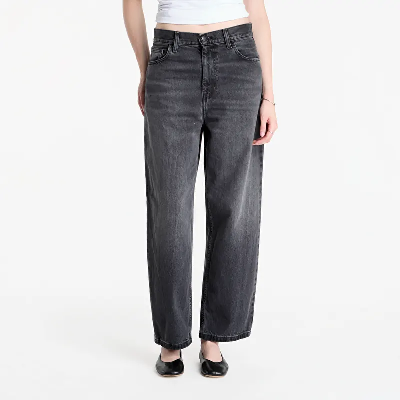 Traperice Carhartt WIP W' Brandon Pant Black Marble Used Wash