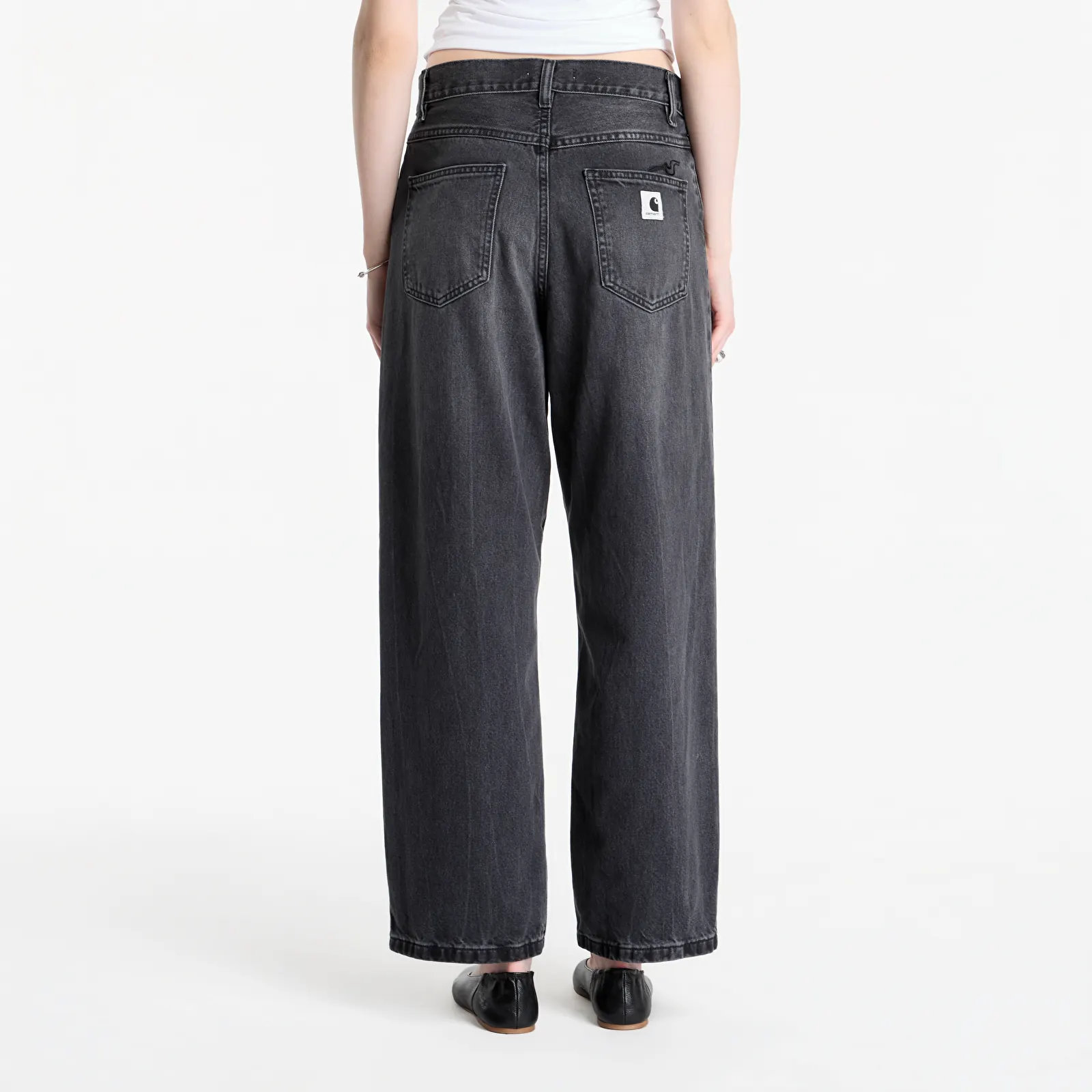 Dámske jeans Carhartt WIP W' Brandon Pant Black Marble Used Wash