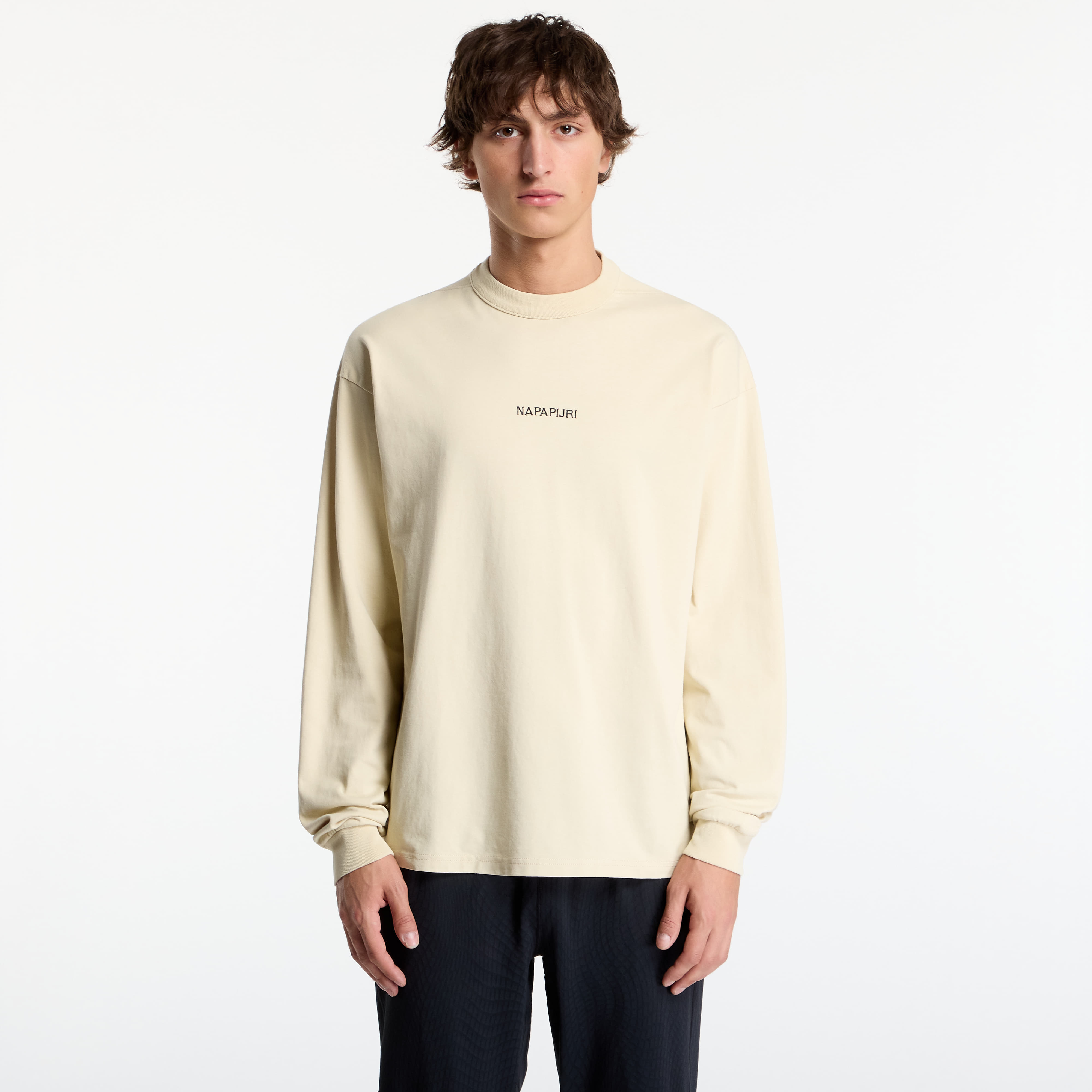 Тениска Napapijri Tenri Long-Sleeve T-Shirt White M