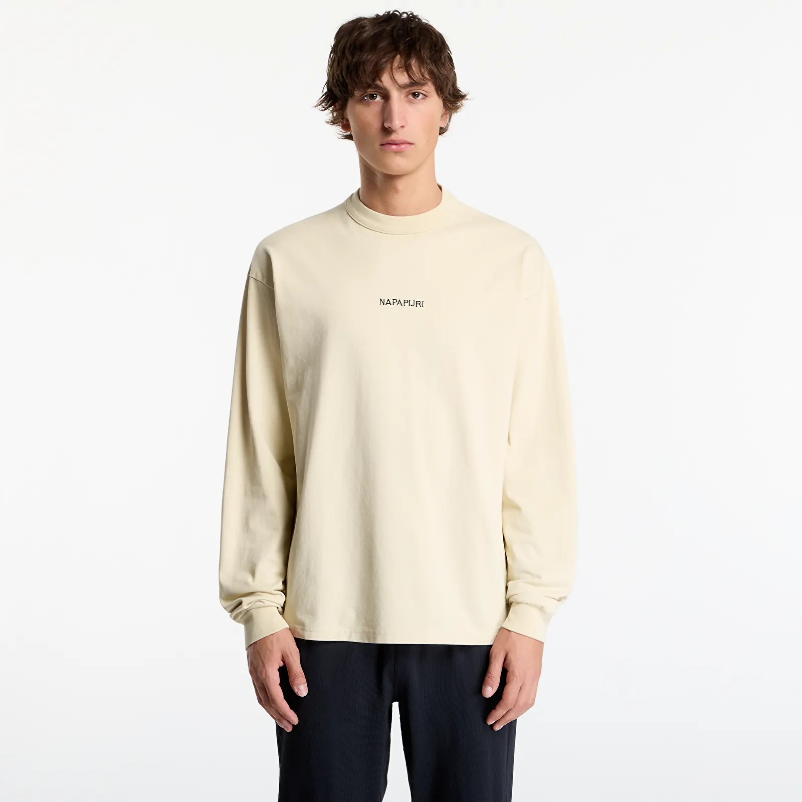 Camisetas de hombre Napapijri Tenri Long-Sleeve T-Shirt White