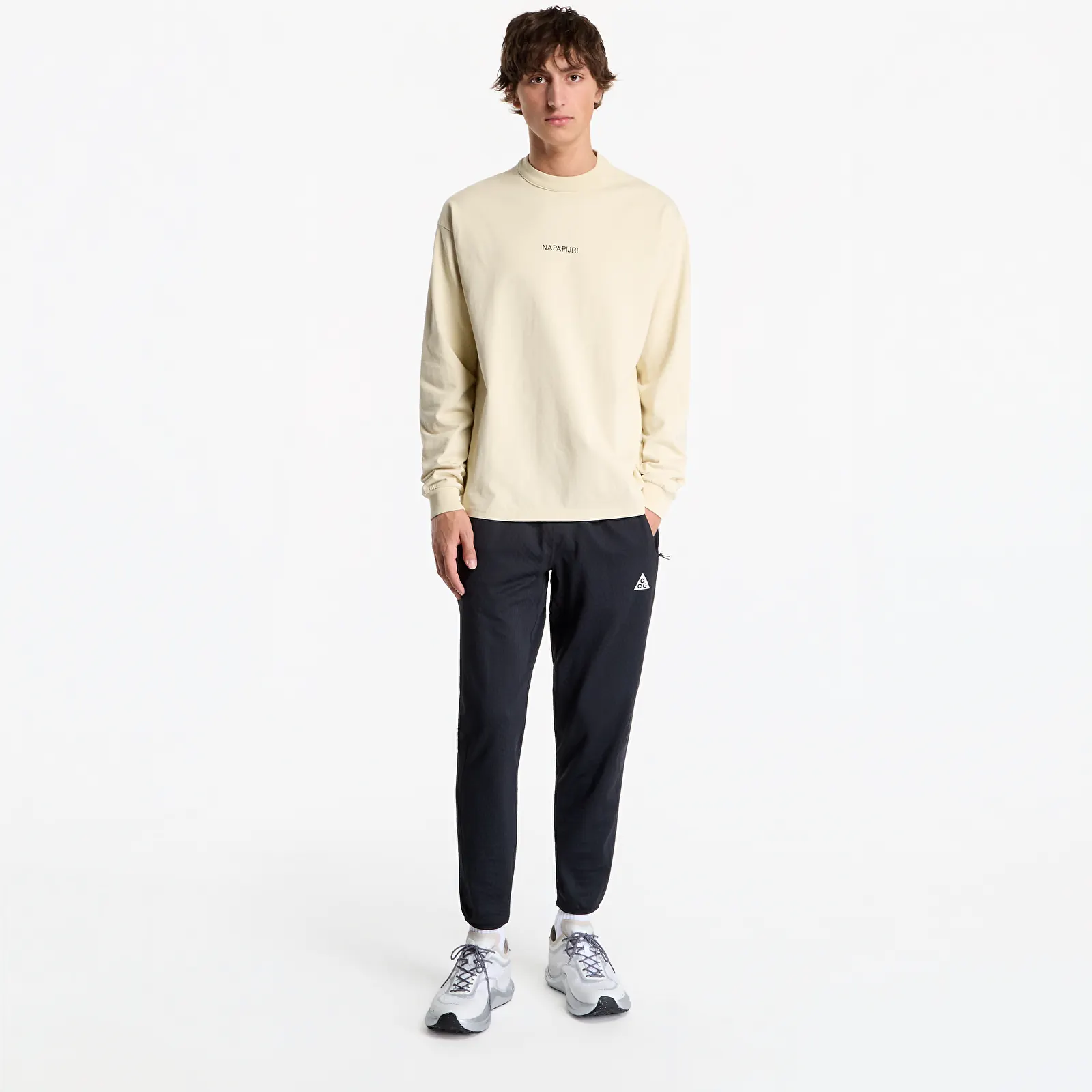 Camisetas de hombre Napapijri Tenri Long-Sleeve T-Shirt White