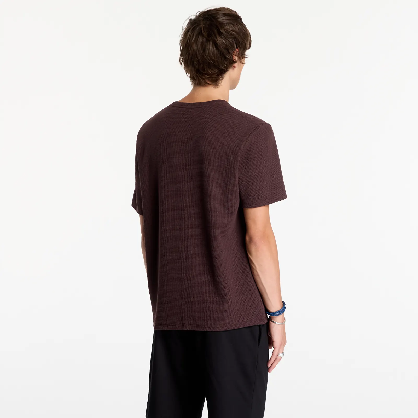 Magliette da uomo Hugo Boss Waffle T-Shirt Brown