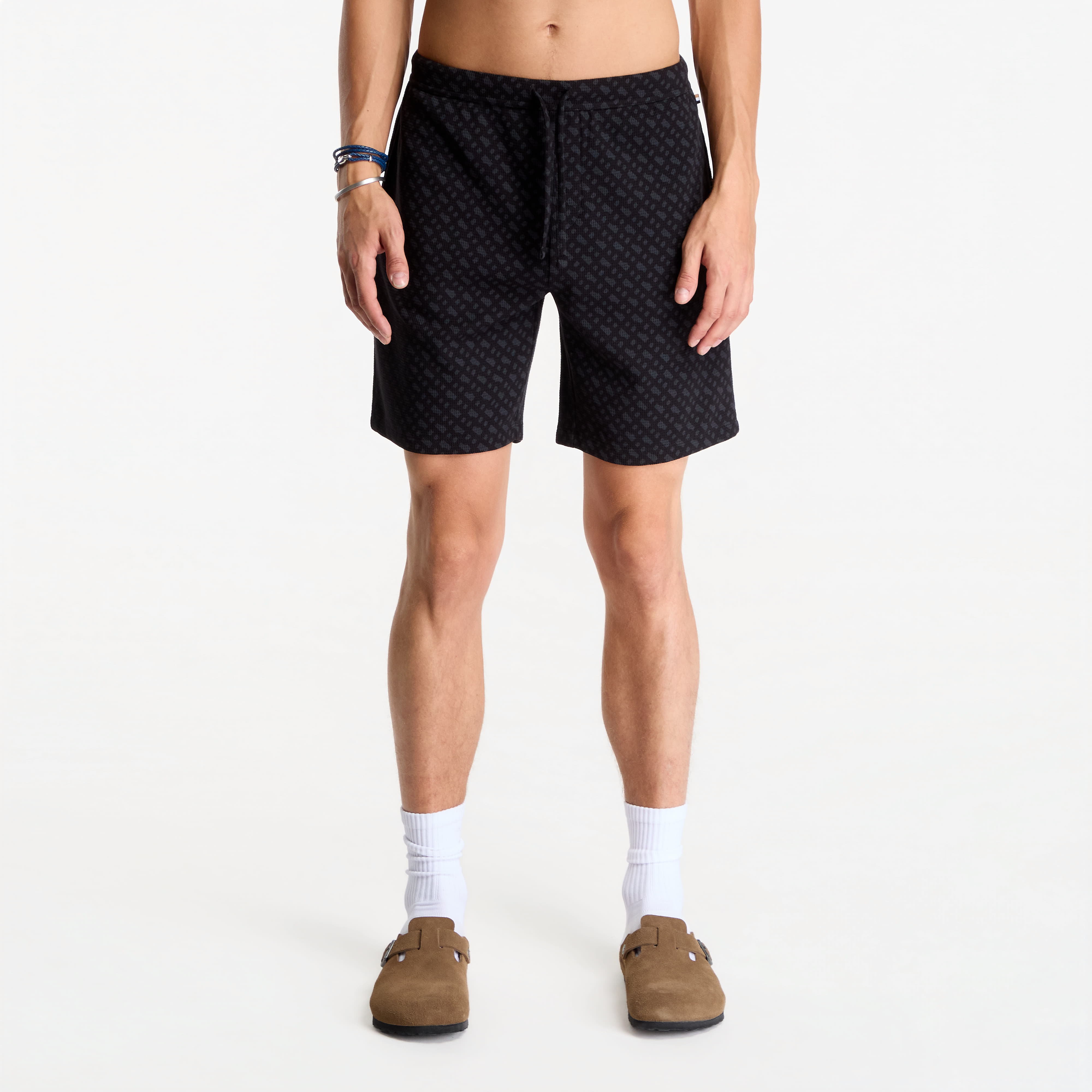 Къси панталони Hugo Boss Waffleaop Shorts Black S