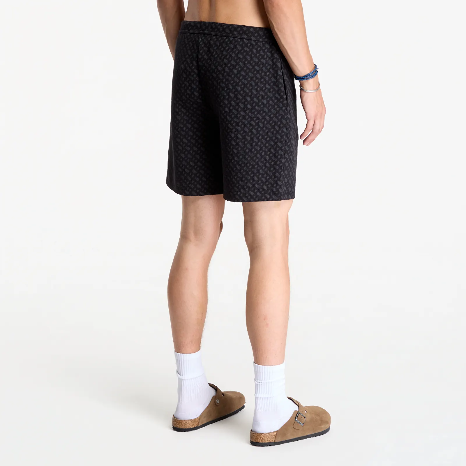 Shorts för män Hugo Boss Waffleaop Shorts Black