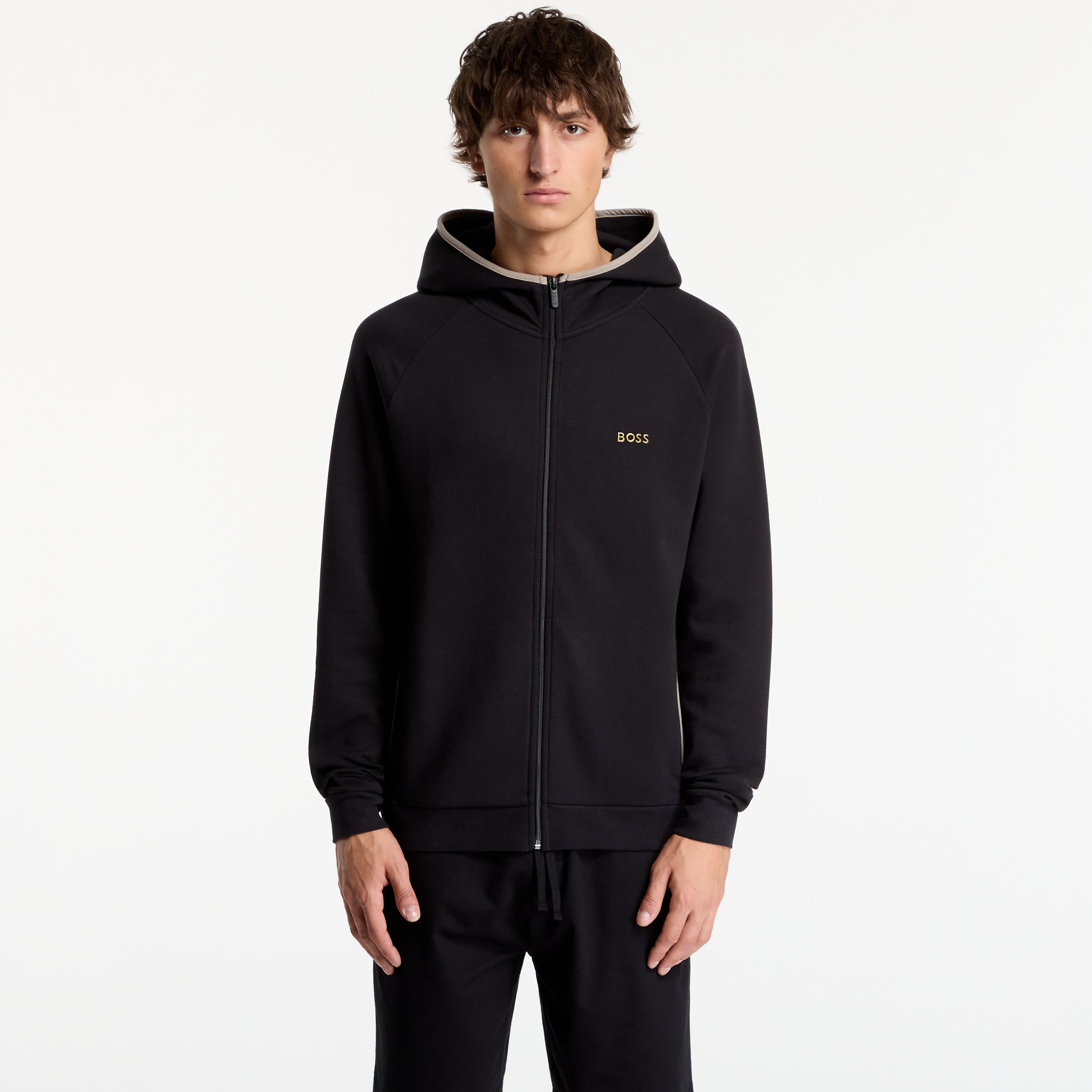 Суитшърт Hugo Boss Sense Hooded Jacket Black L