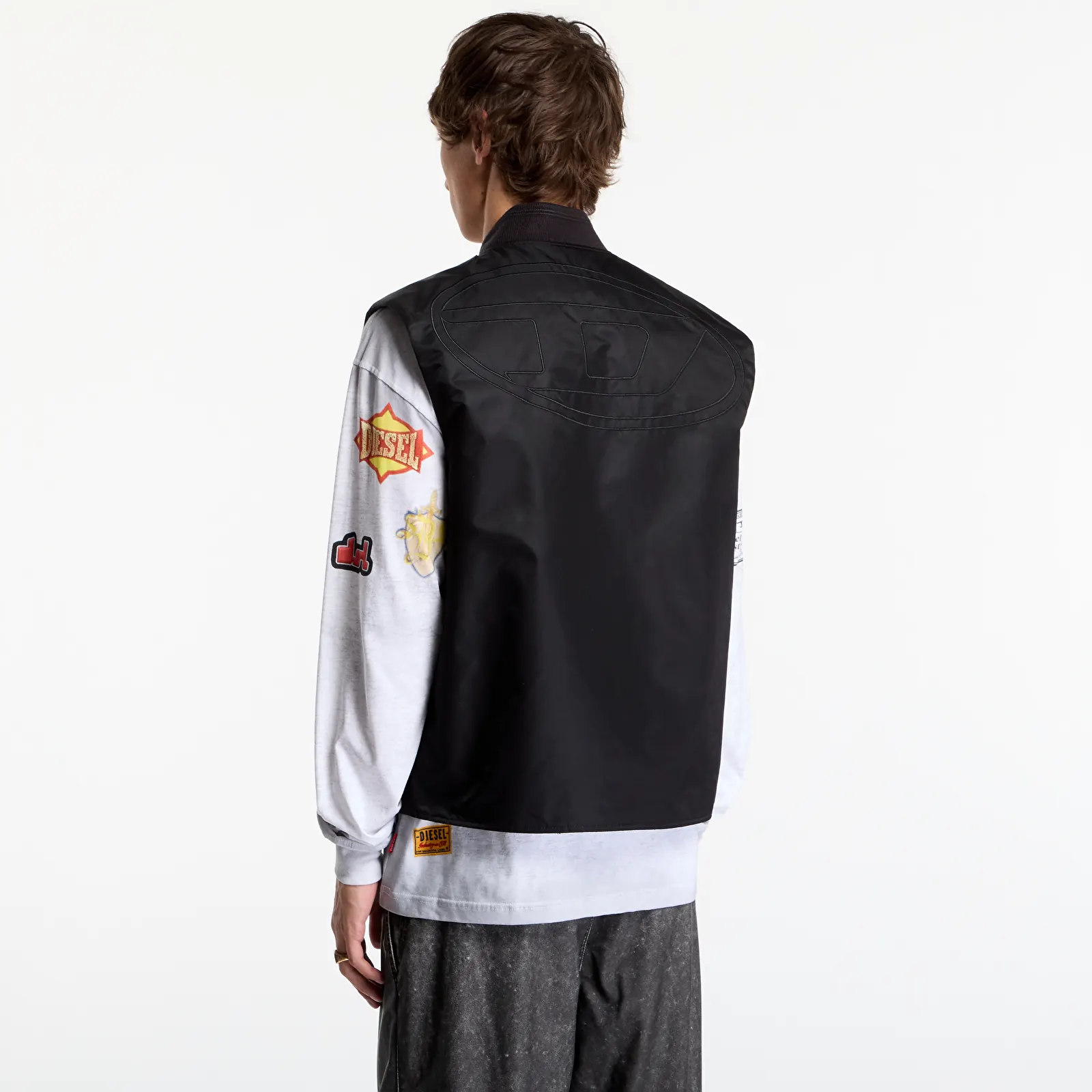 Men's vests Diesel W-Type-D1-Sl Jacket Black