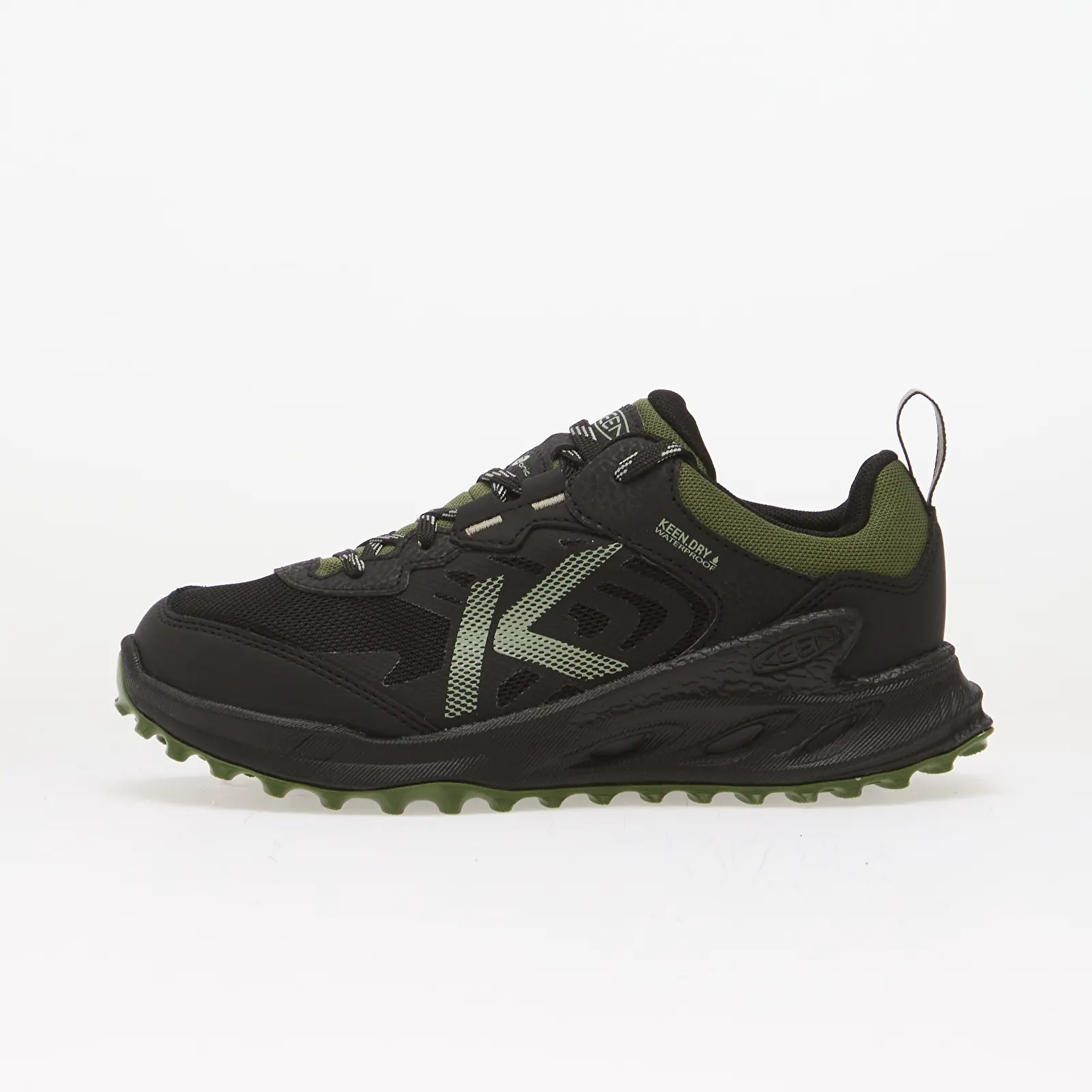 Ténis e sapatos para crianças KEEN Zionic WP Youth Black/ Bronze Green