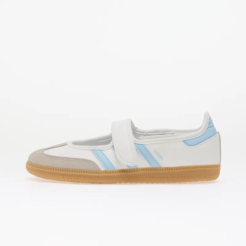 adidas Samba Jane Shoes Kids Ftwr White/ Clear Sky/ Gum 3
