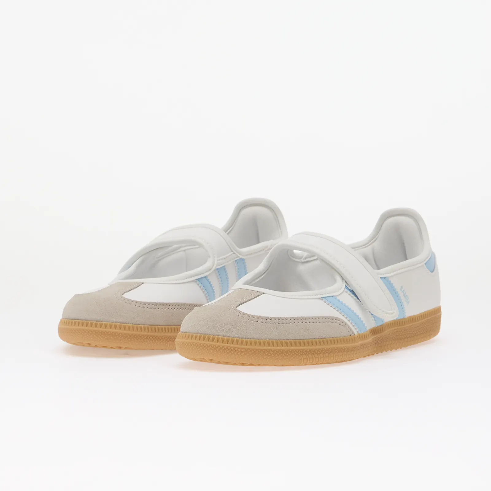 Încălțăminte și sneakerși pentru bărbați adidas Samba Jane Shoes Kids Ftwr White/ Clear Sky/ Gum 3