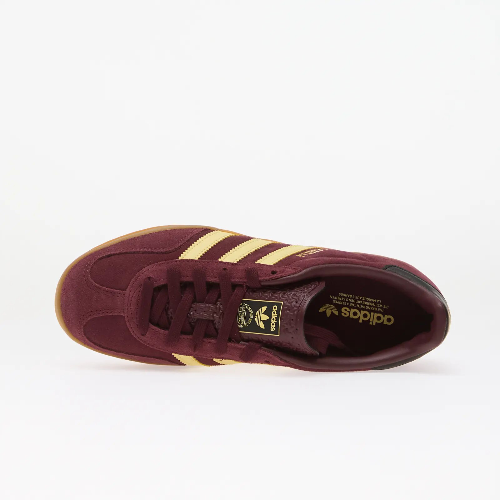 Chaussures et baskets homme adidas Gazelle Indoor Kids Maroon/ Almost Yellow/ Gold Met.