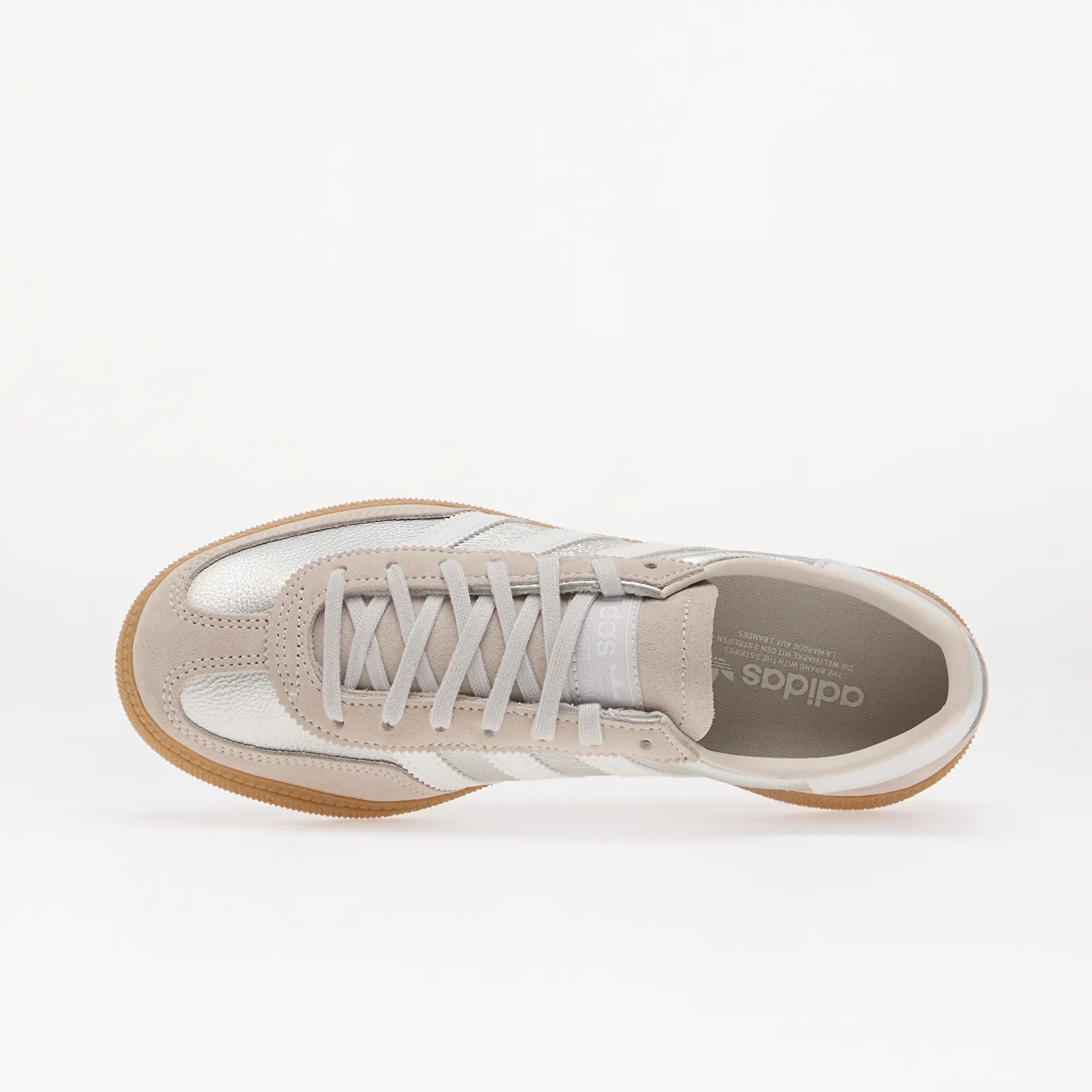 Men's sneakers and shoes adidas Handball Spezial Kids Silver Met./ Ftwr White/ Gum4