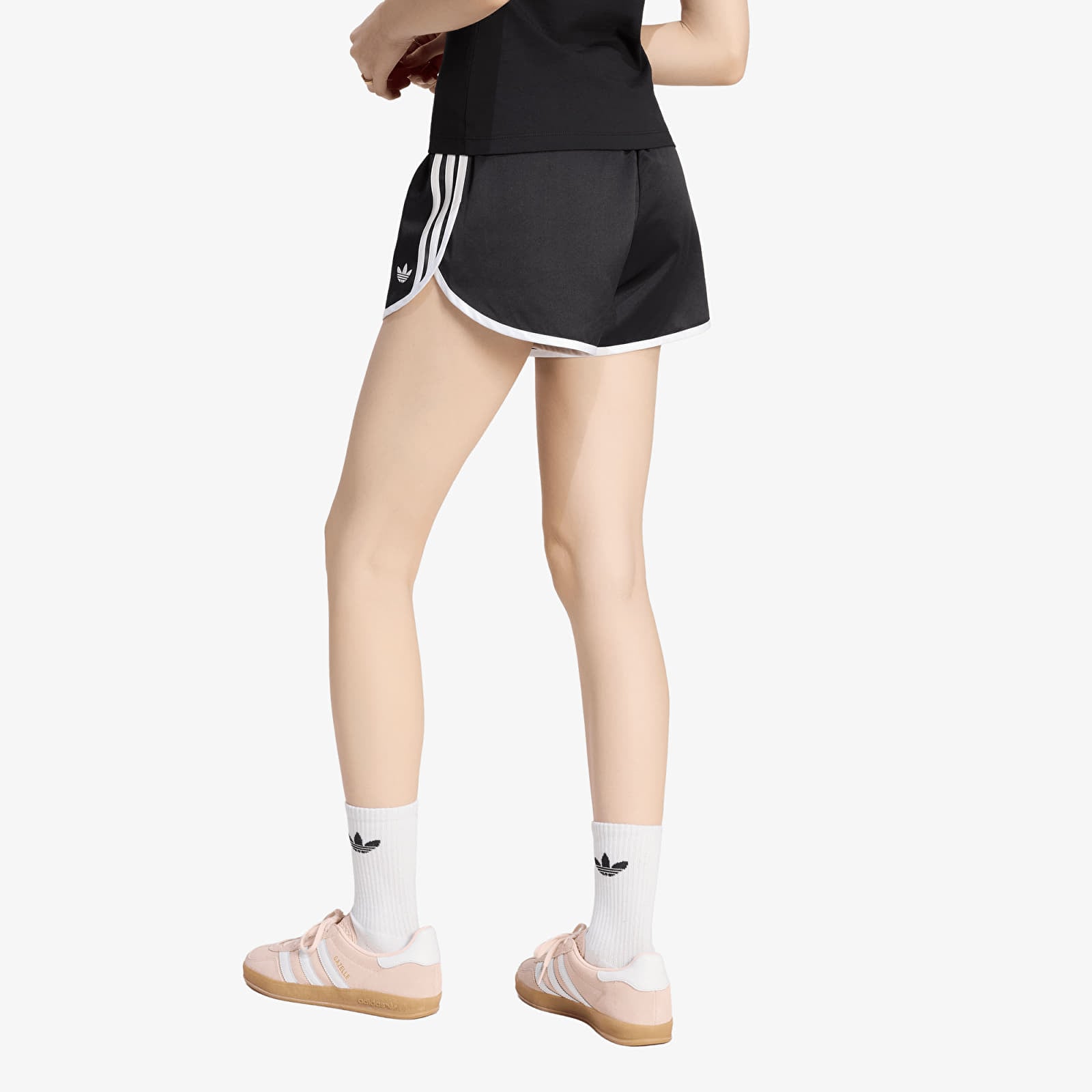 Dámské kraťasy adidas Satin 3S Sprinter Short Black/ White