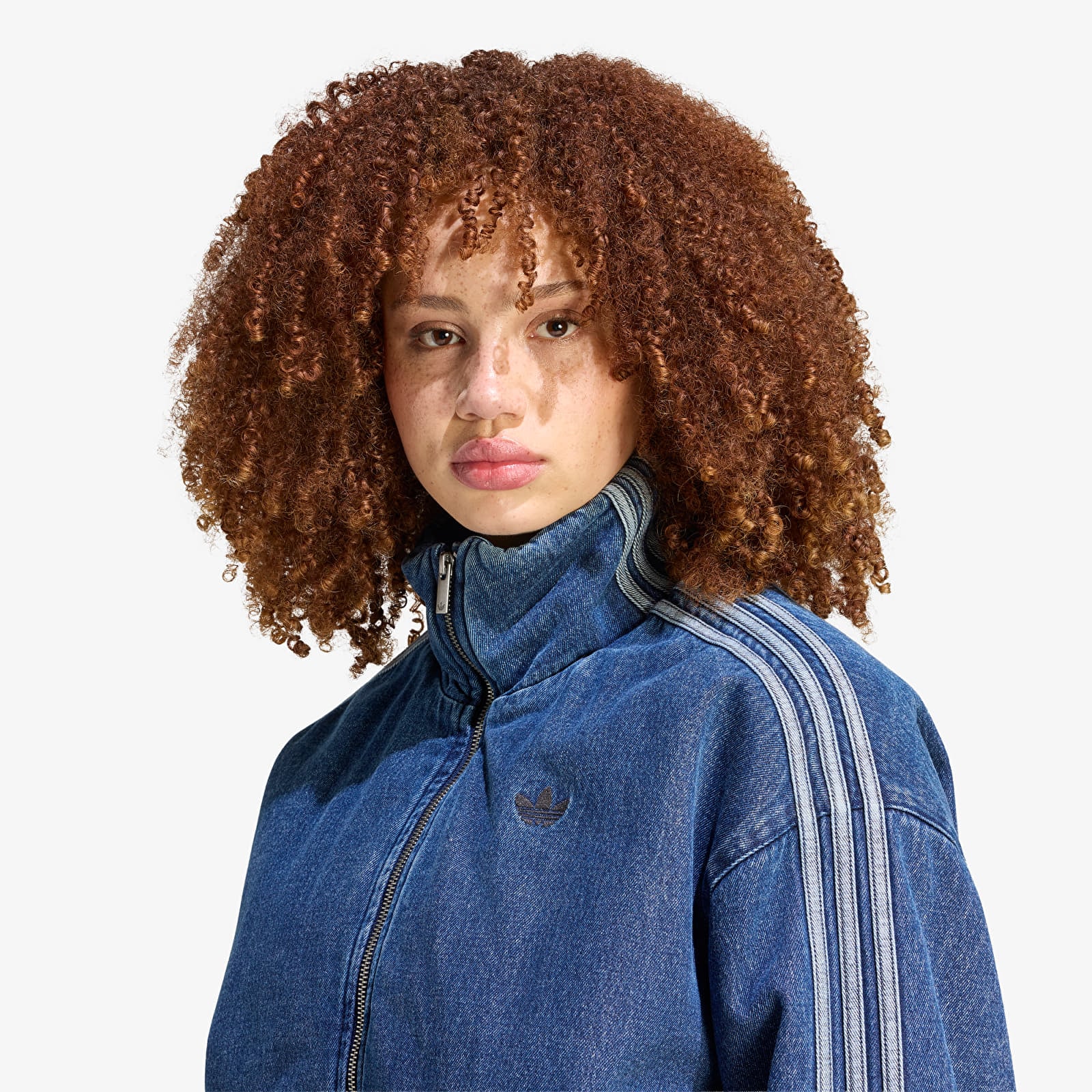 Dámské bundy adidas Firebird Jacket Indigo Denim
