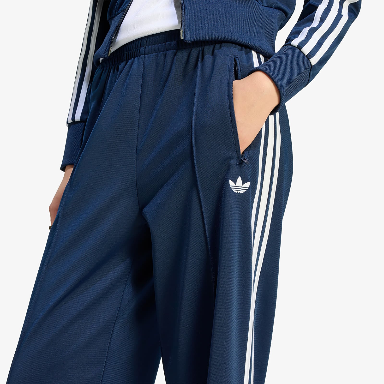 Women's Sweatpants adidas Firebird Loose Tracksuit Pants Night Indigo/ White
