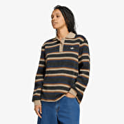adidas Stripe Knitted Polo Black