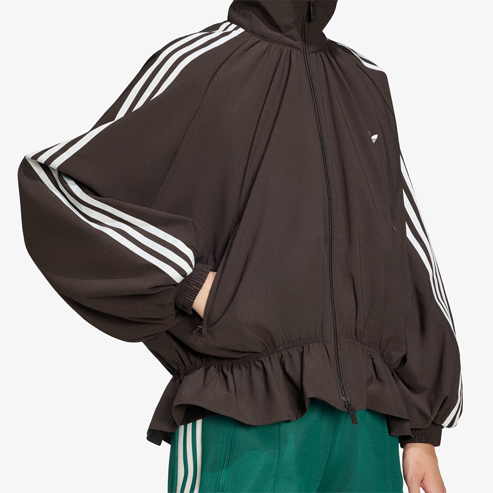 Casacos de senhora adidas Blousy Oversized Track Top Night Brown
