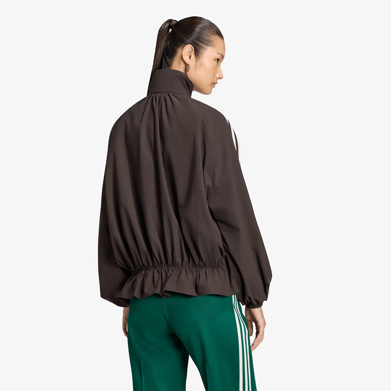 Casacos de senhora adidas Blousy Oversized Track Top Night Brown