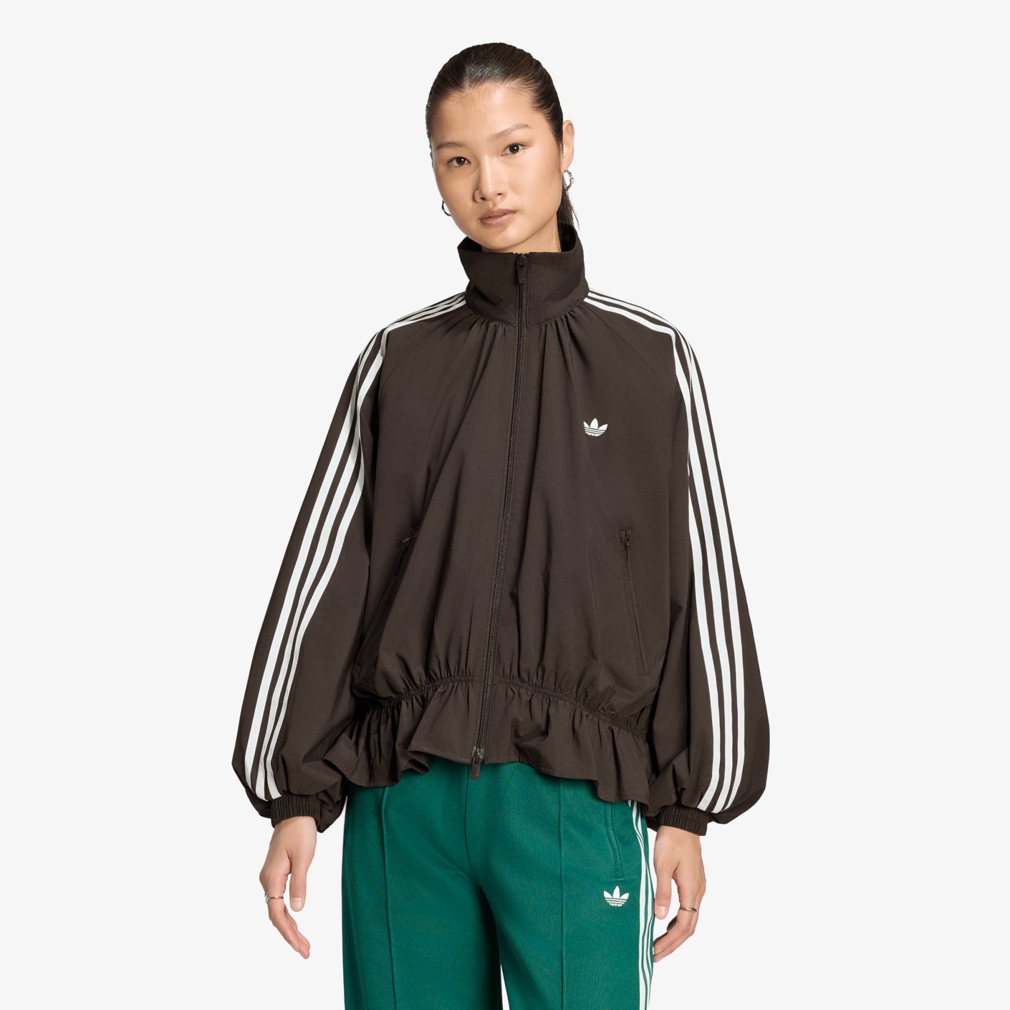 Яке adidas Blousy Oversized Track Top Night Brown XS