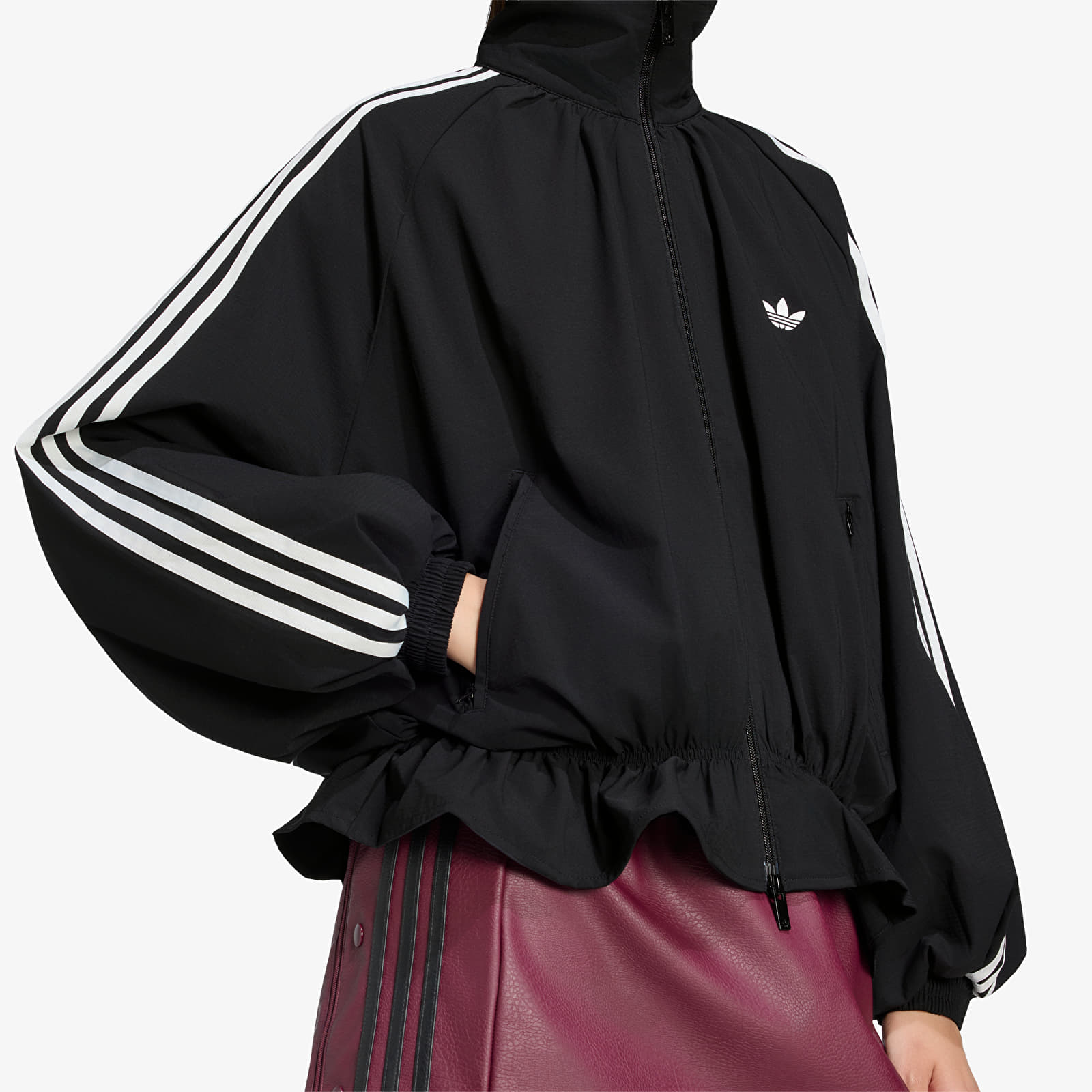 Chaquetas de mujer adidas Blousy Oversized Track Top Black