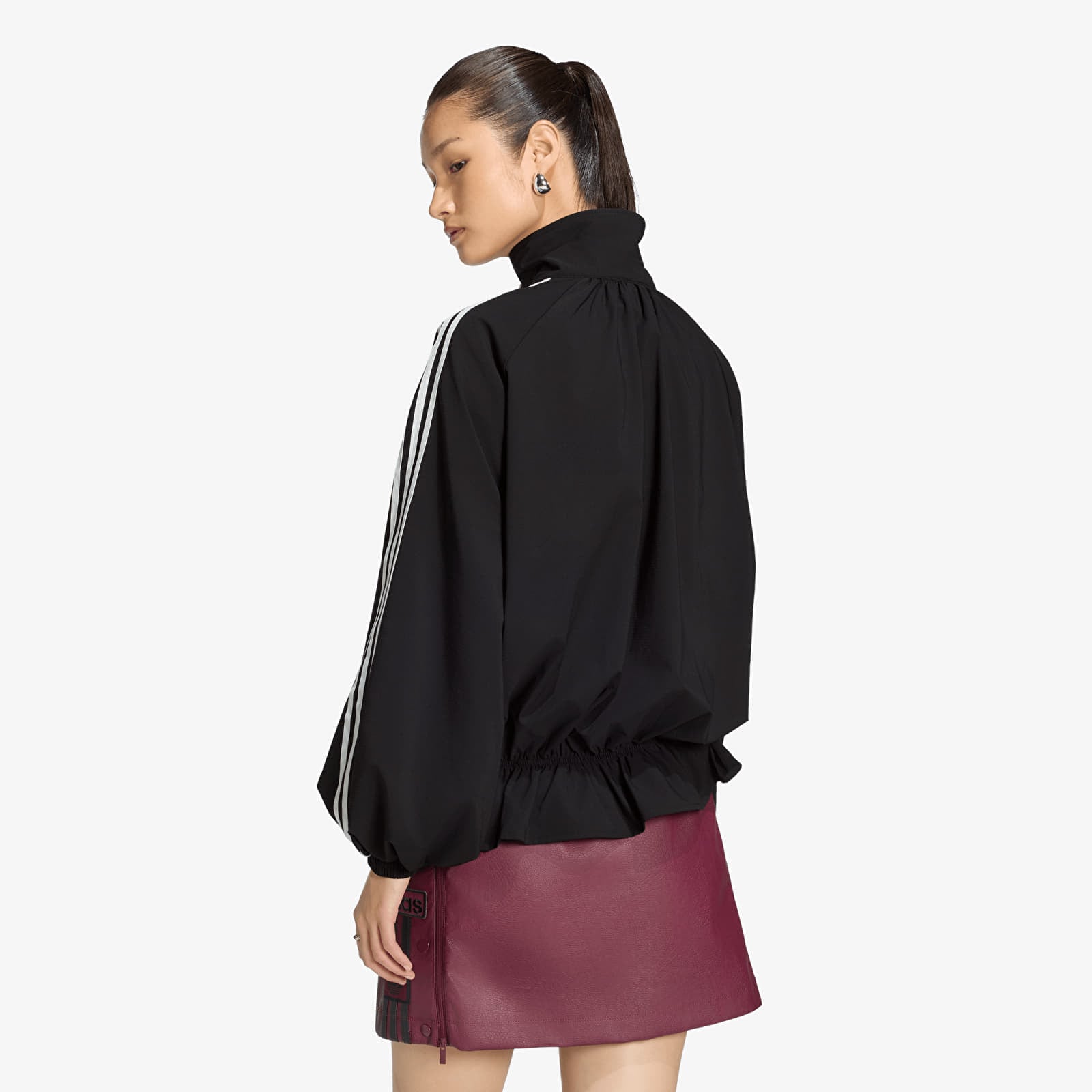 Chaquetas de mujer adidas Blousy Oversized Track Top Black