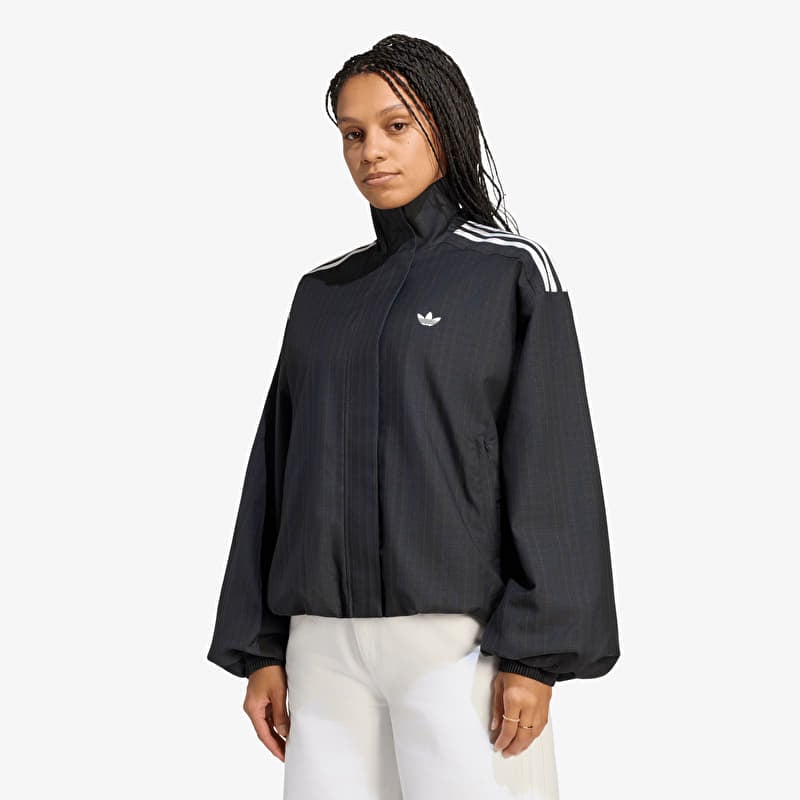 Casaco adidas Blousy Check Track Top Black