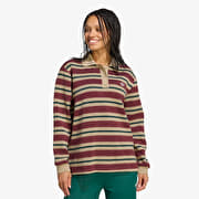 adidas Stripe Knitted Polo Shadow Red