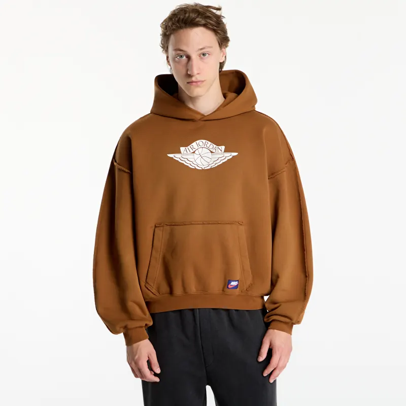 Sweatshirt Jordan Flight Wings Men's Fleece Pullover Hoodie Lt British Tan/ Sail