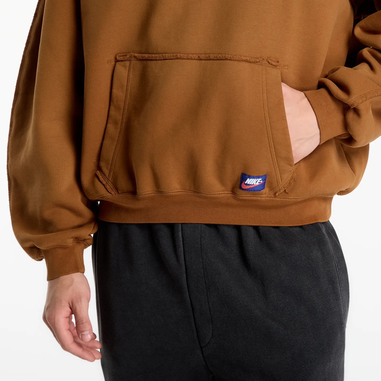 Herren-Sweatshirts Jordan Flight Wings Men's Fleece Pullover Hoodie Lt British Tan/ Sail