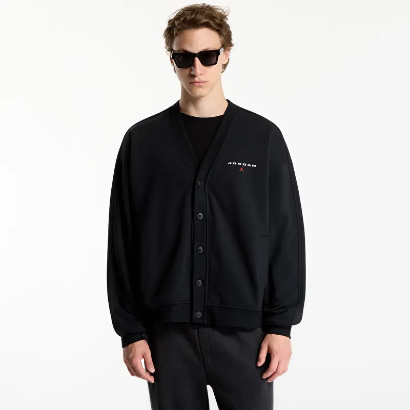 Mikina Jordan Flight Men's Cardigan Black