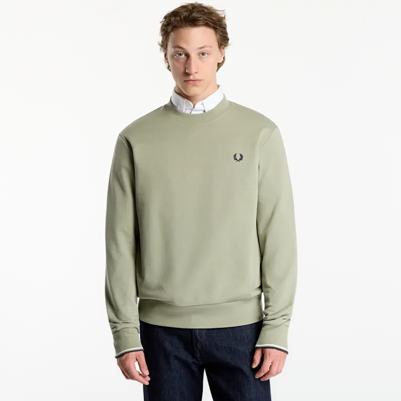 Bluza FRED PERRY Crew Neck Sweatshirt Seagrass