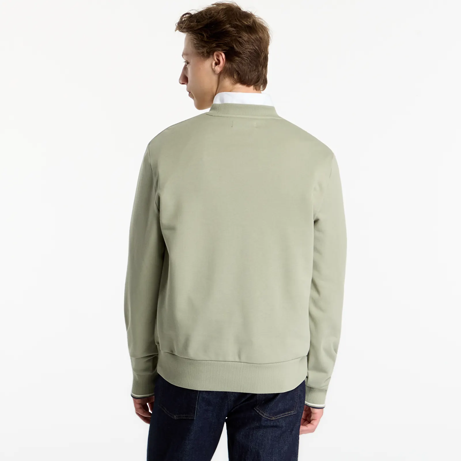 Men's sweatshirts FRED PERRY Crew Neck Sweatshirt Seagrass