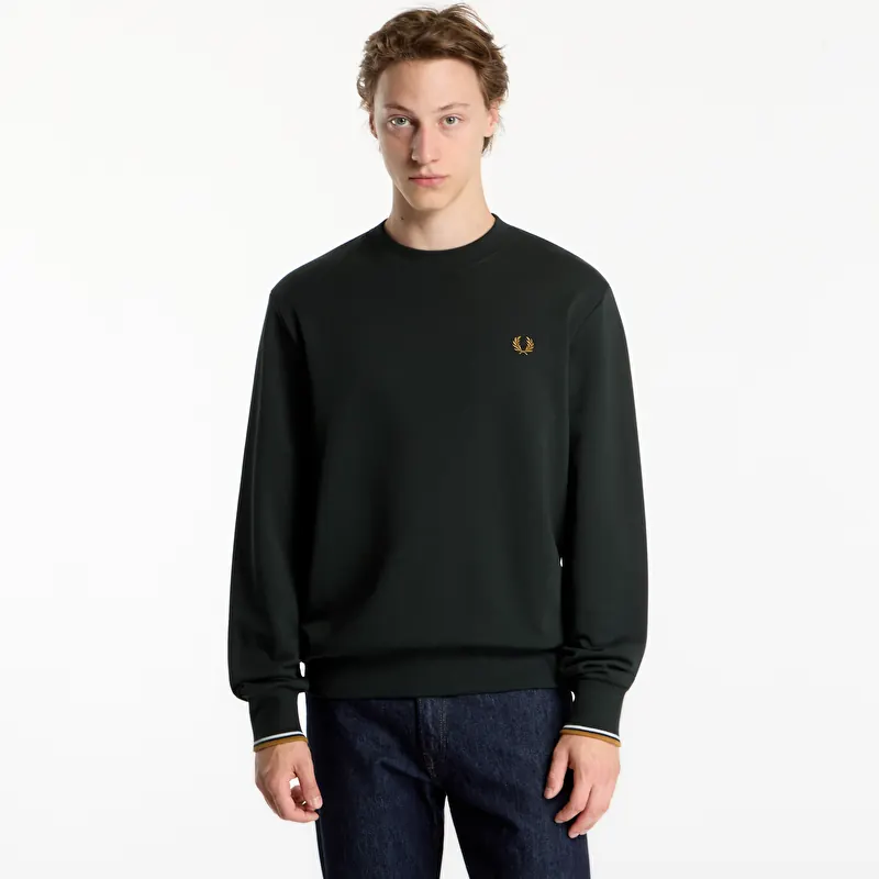 Bluza FRED PERRY Crew Neck Sweatshirt Green