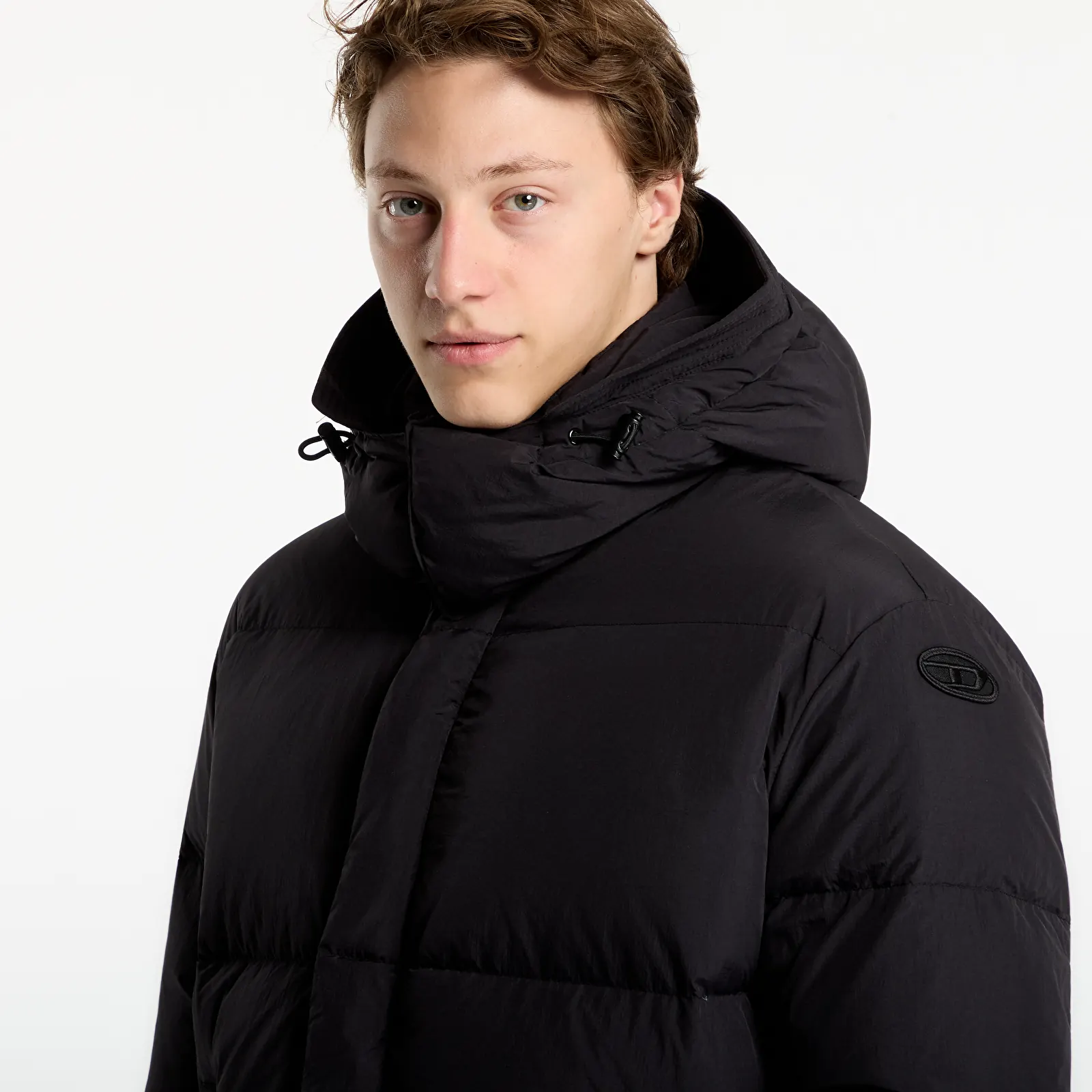 Péřovky Diesel W-Rolfys-Wrd Jacket Black