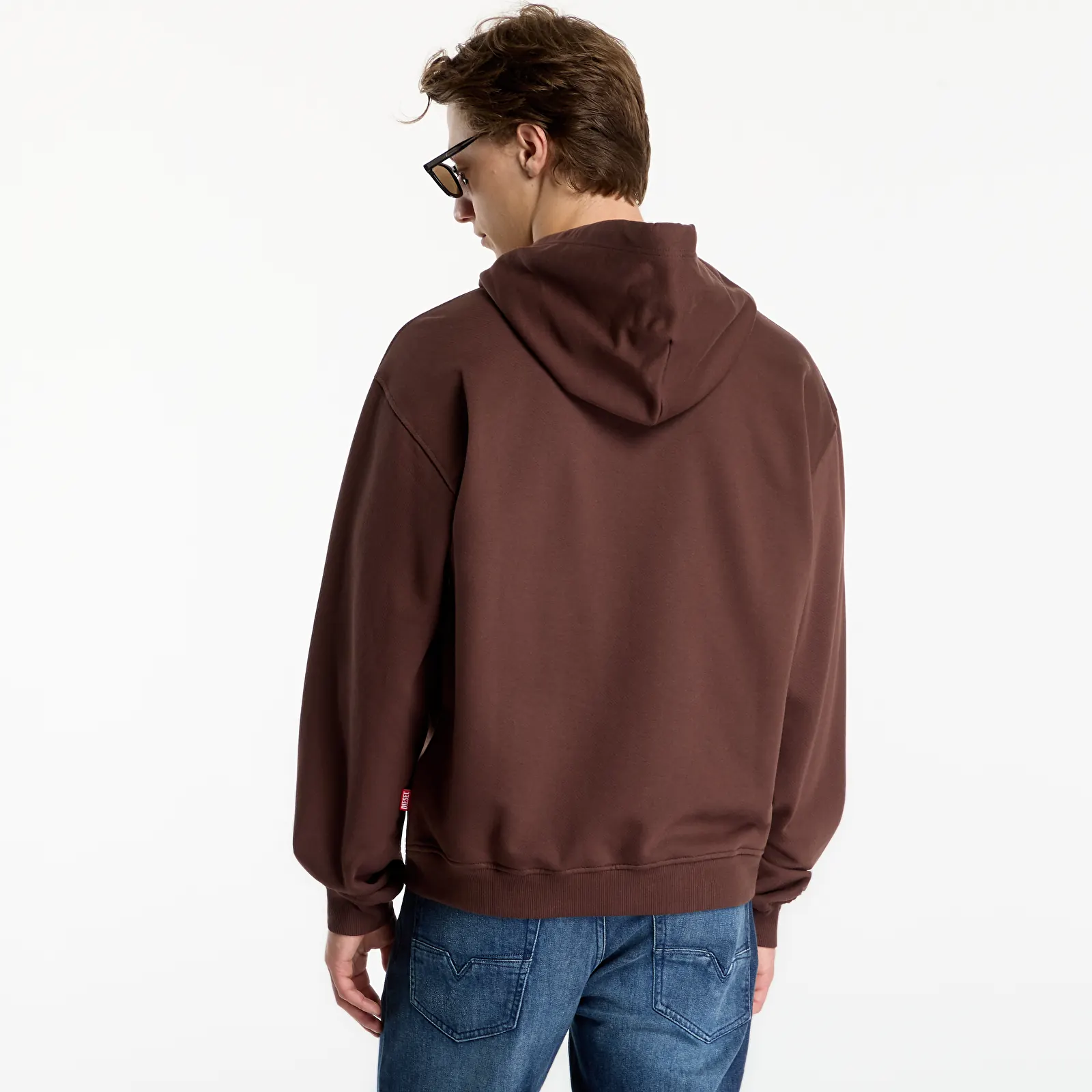 Mikiny Diesel S-Norm-Hood-Aa2 Sweat-Shirt Chicory Coffee