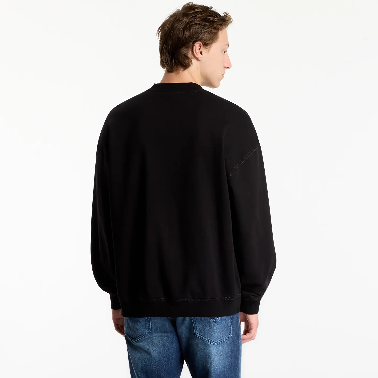 Mikiny Diesel S-Boxt-Aa1 Sweat-Shirt Black