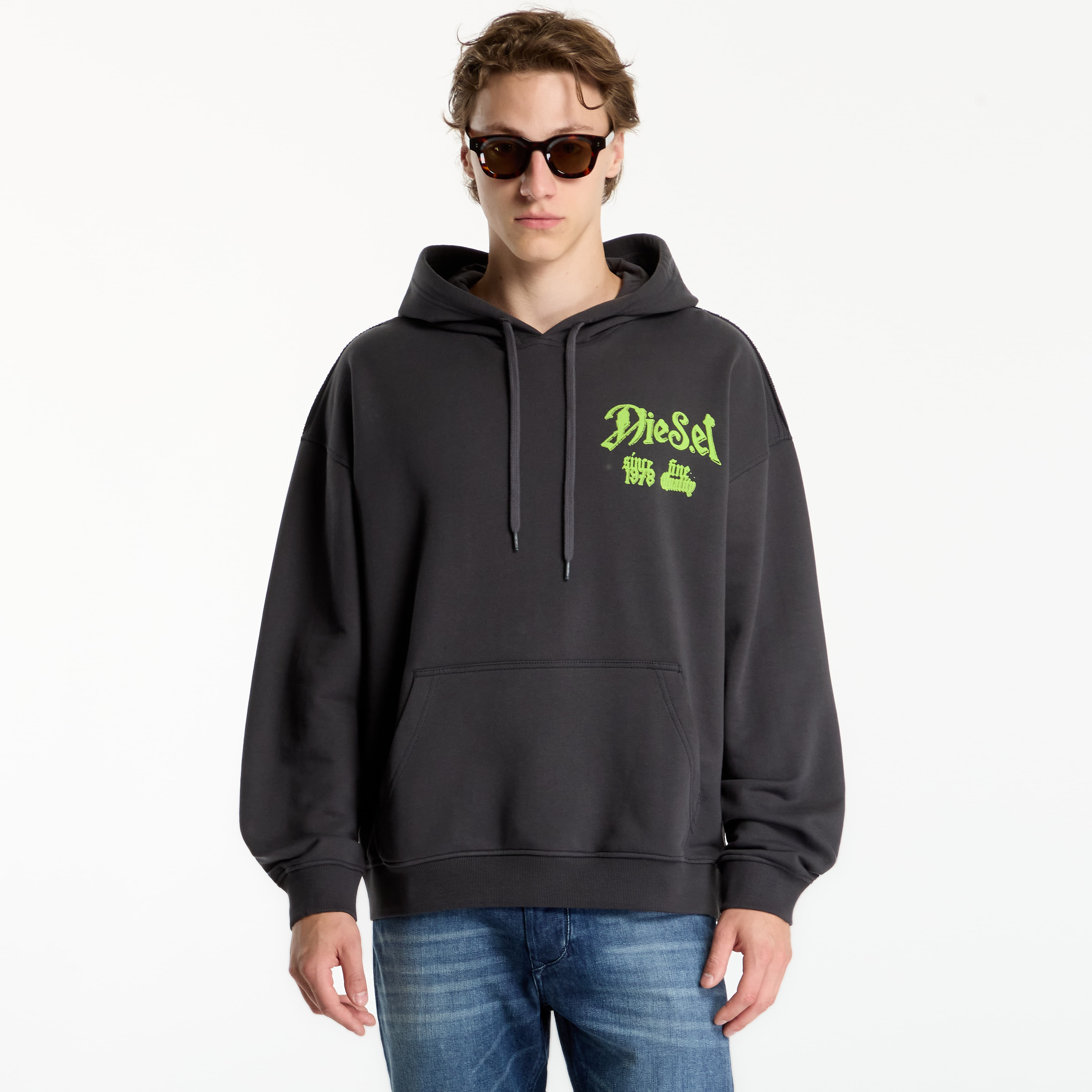 Суитшърт Diesel S-Boxt-Hood-Aa2 Sweat-Shirt Stretch Limo L