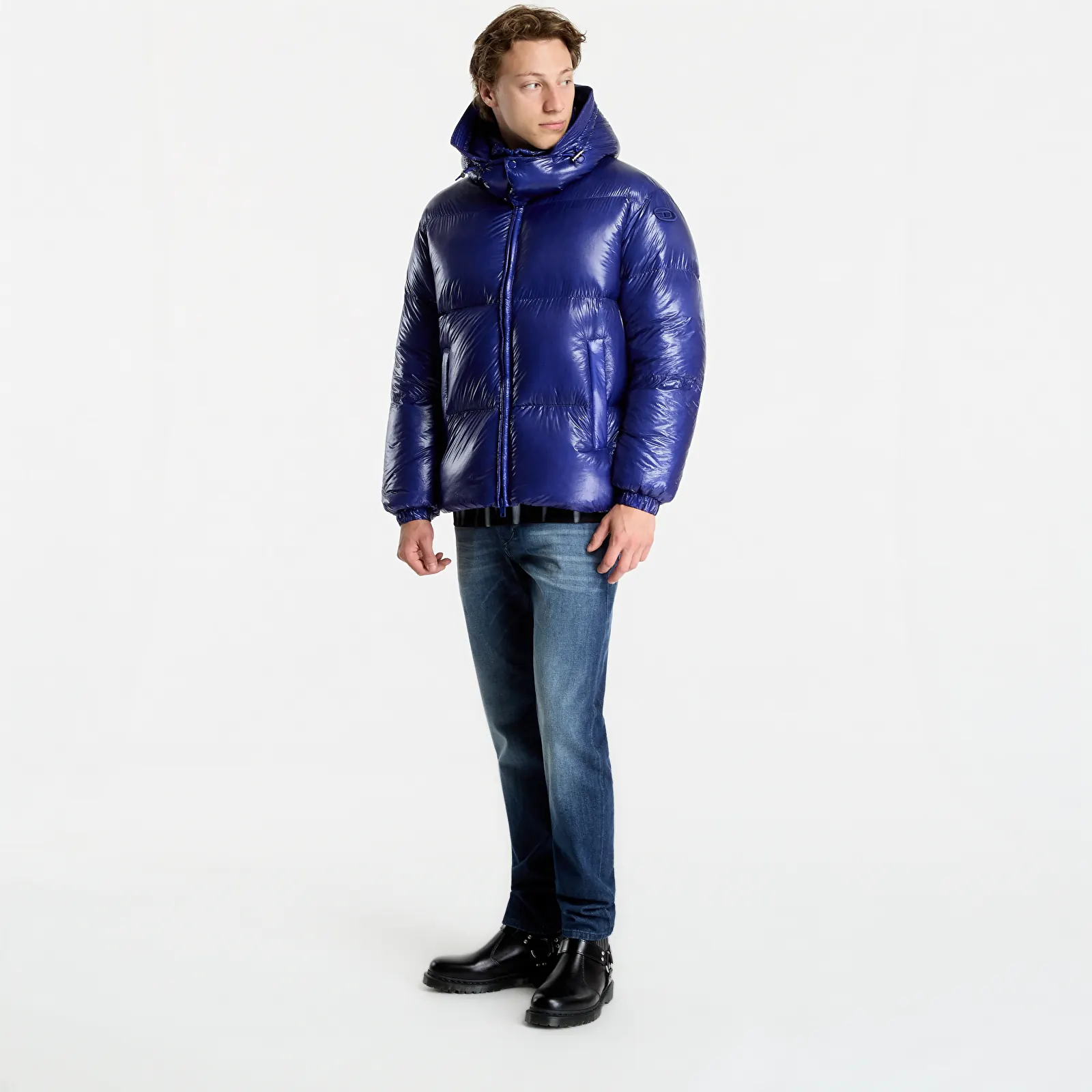 Péřovky Diesel W-Rolfys-Wrd-Bkcp Jacket Bluing