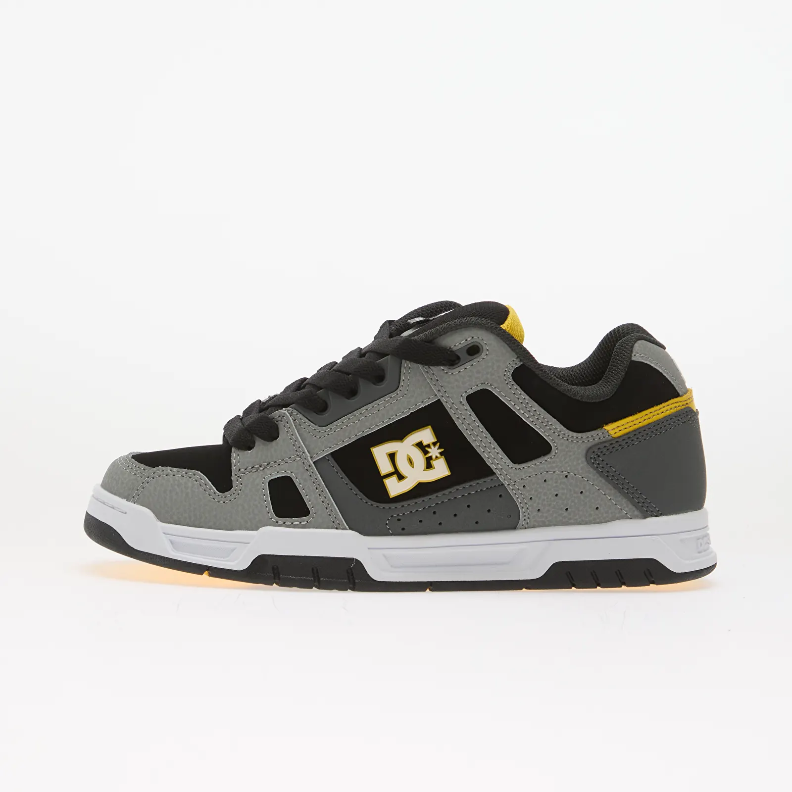 Încălțăminte și sneakerși pentru bărbați DC Stag Grey/ Yellow