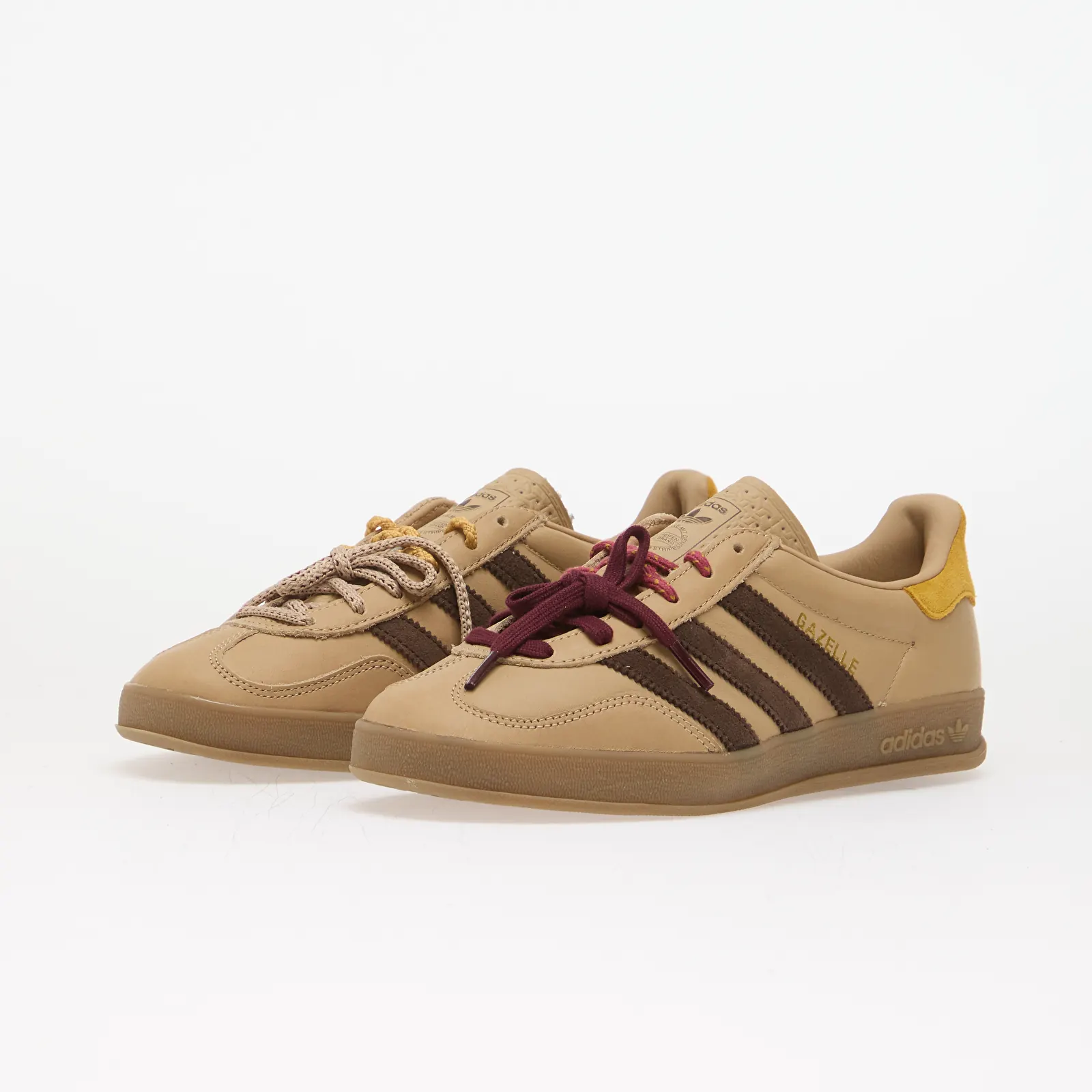 Women's sneakers and shoes adidas Gazelle Indoor Magic Beige/ Brown/ Preloved Yellow