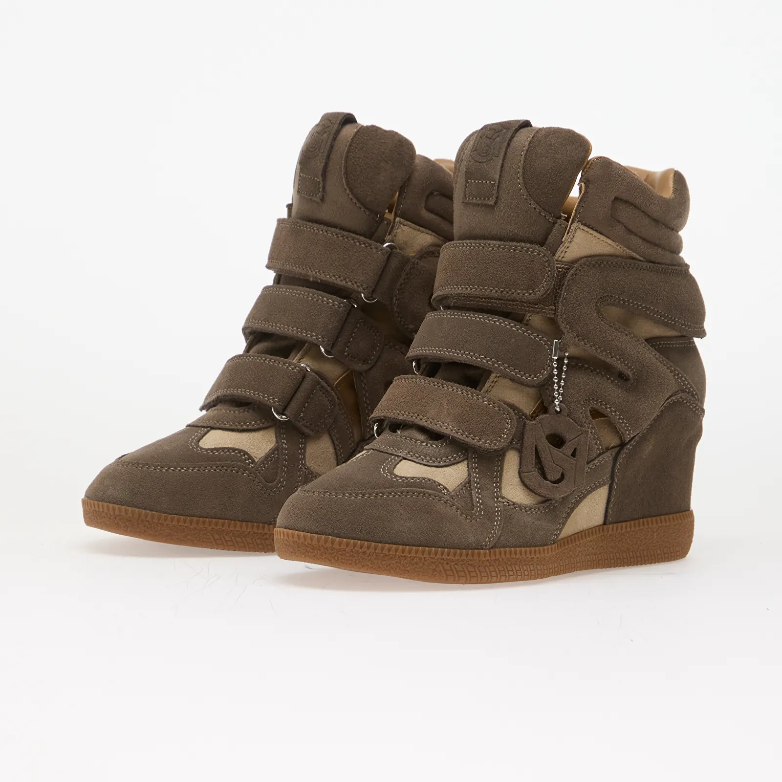 Sneakers donna Steve Madden Mavis Taupe Suede