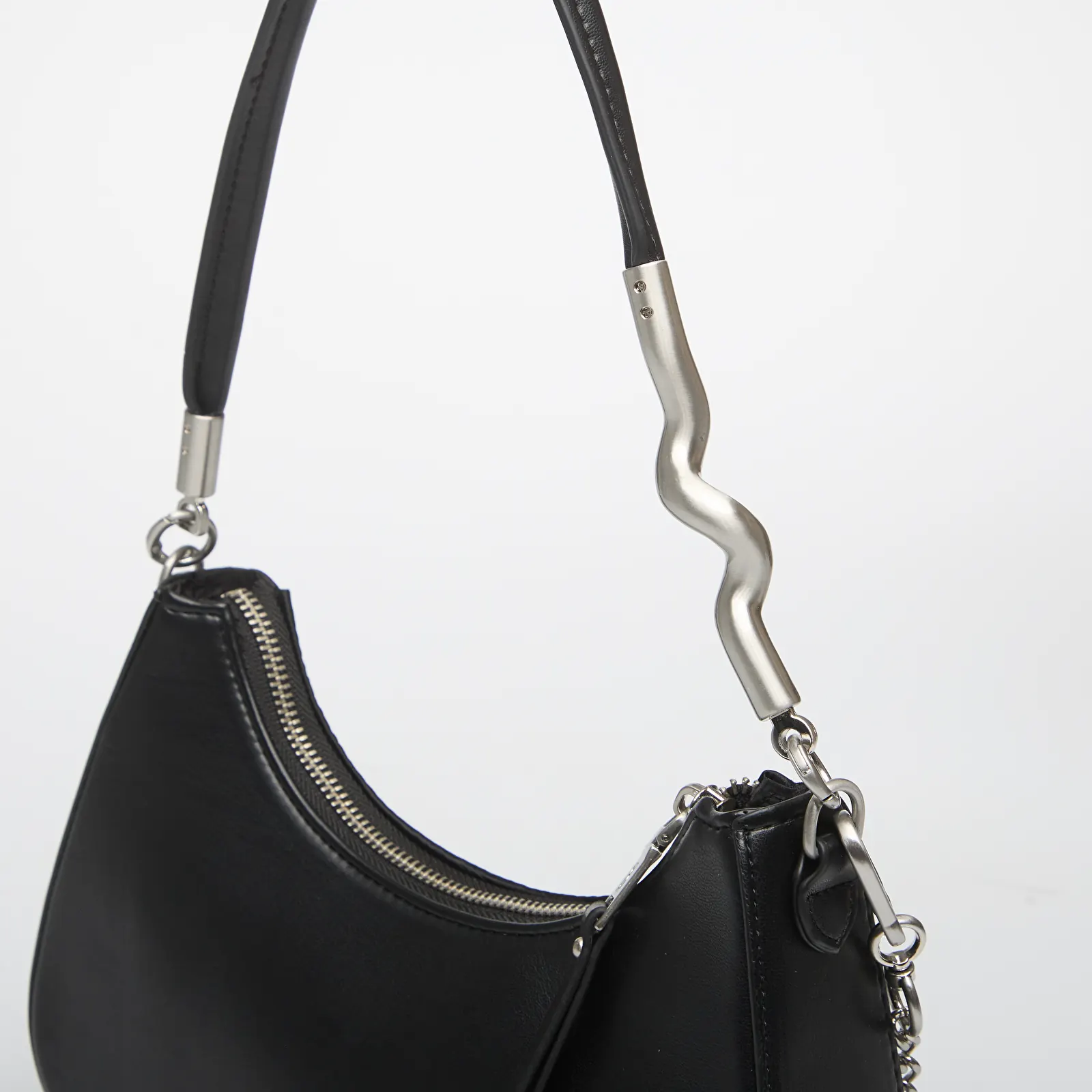 Käekotid Steve Madden Braz Black/ Silver