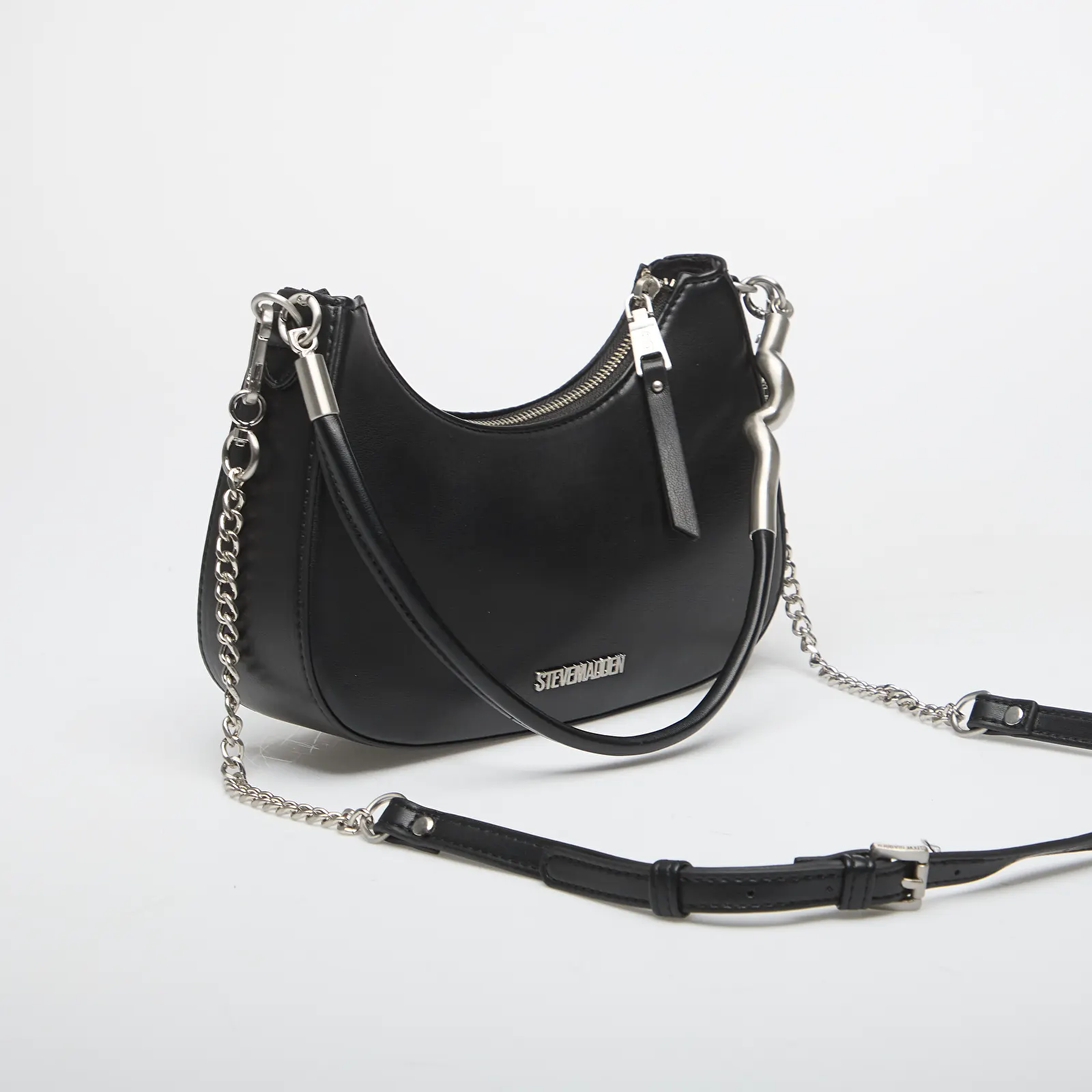 Käekotid Steve Madden Braz Black/ Silver