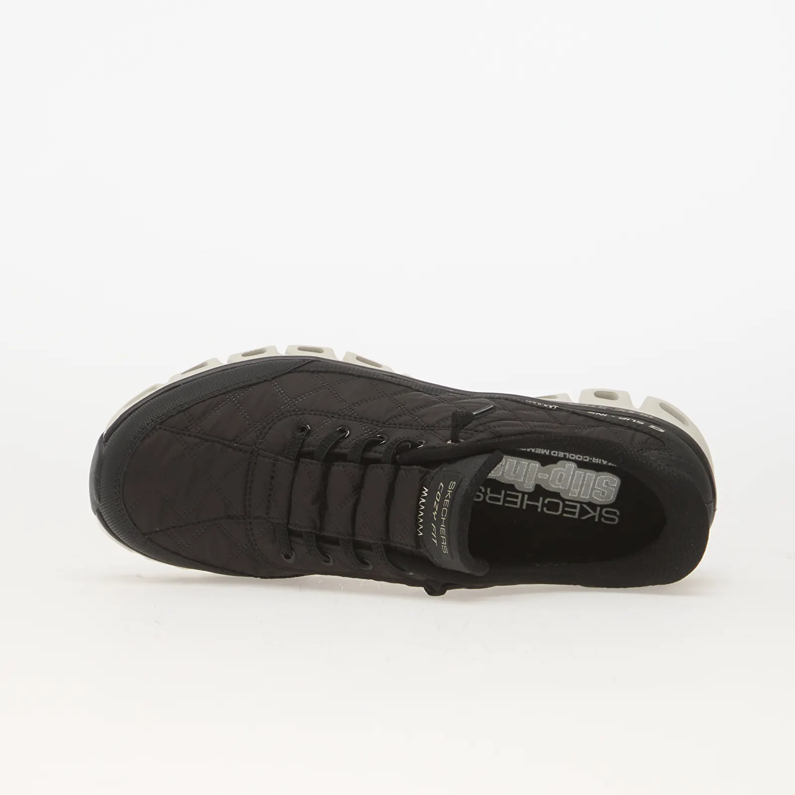 Ženski čevlji Skechers Glide-Step - At Ease Black/ Natural