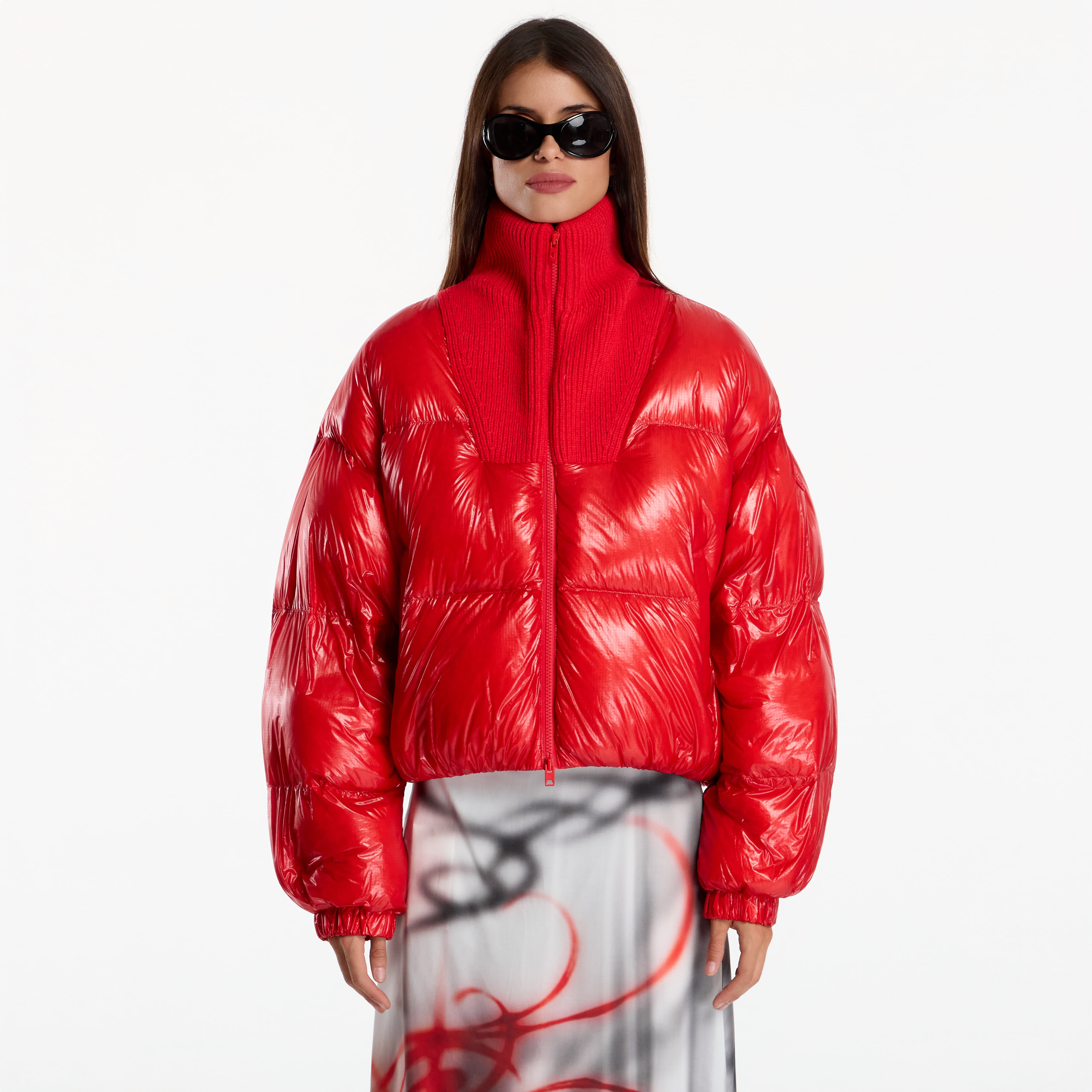 Пухено яке Diesel W-Arrior Jacket Racing Red S