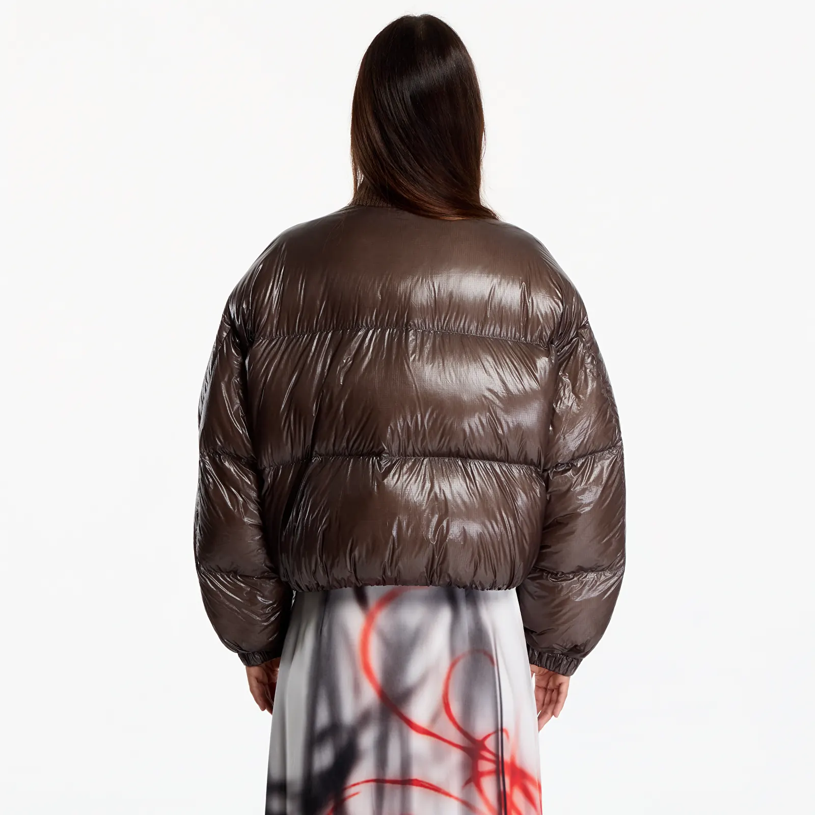 Dámske páperové bundy Diesel W-Arrior Jacket Plum Kitten