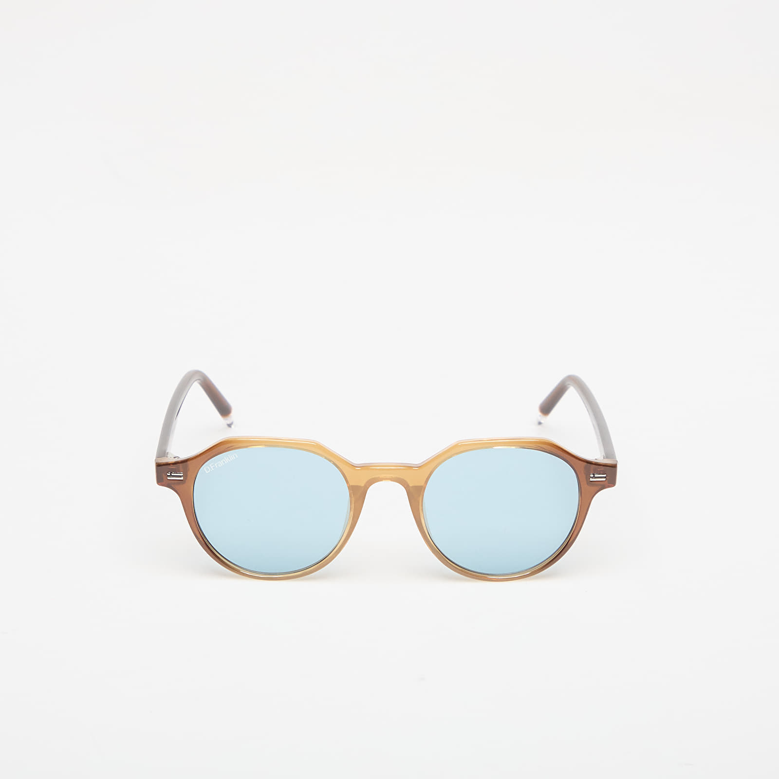Lunettes de soleil pour hommes D.Franklin Ultra Light S Round Trans Brown/ Trans Blue