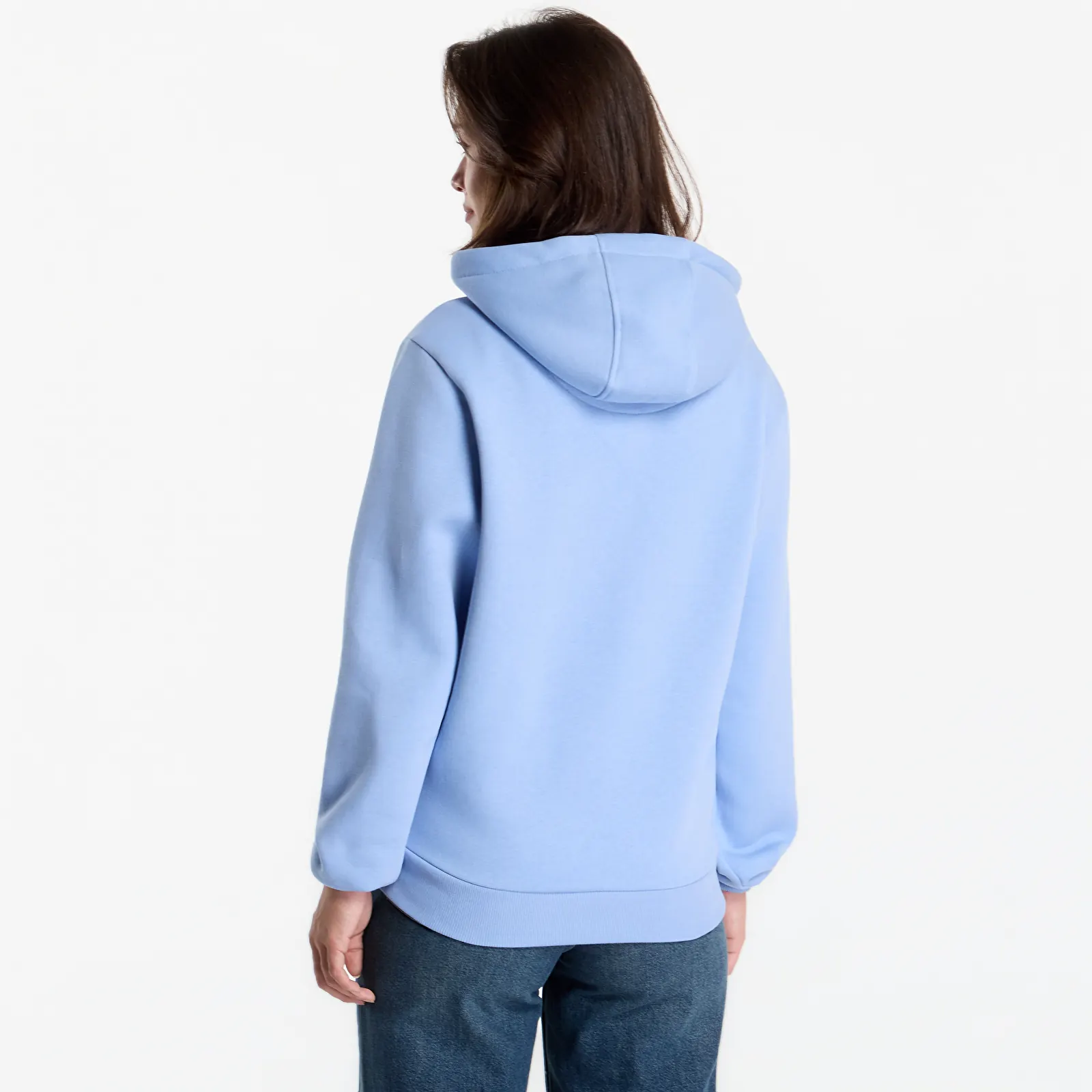 Sweatshirts Urban Classics Ladies Fluffy Hoody Powder Blue