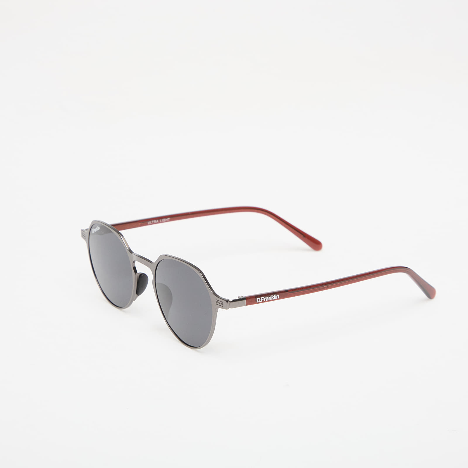 Óculos de sol para homem D.Franklin Ultra Light S Round Metal Gun/ Black