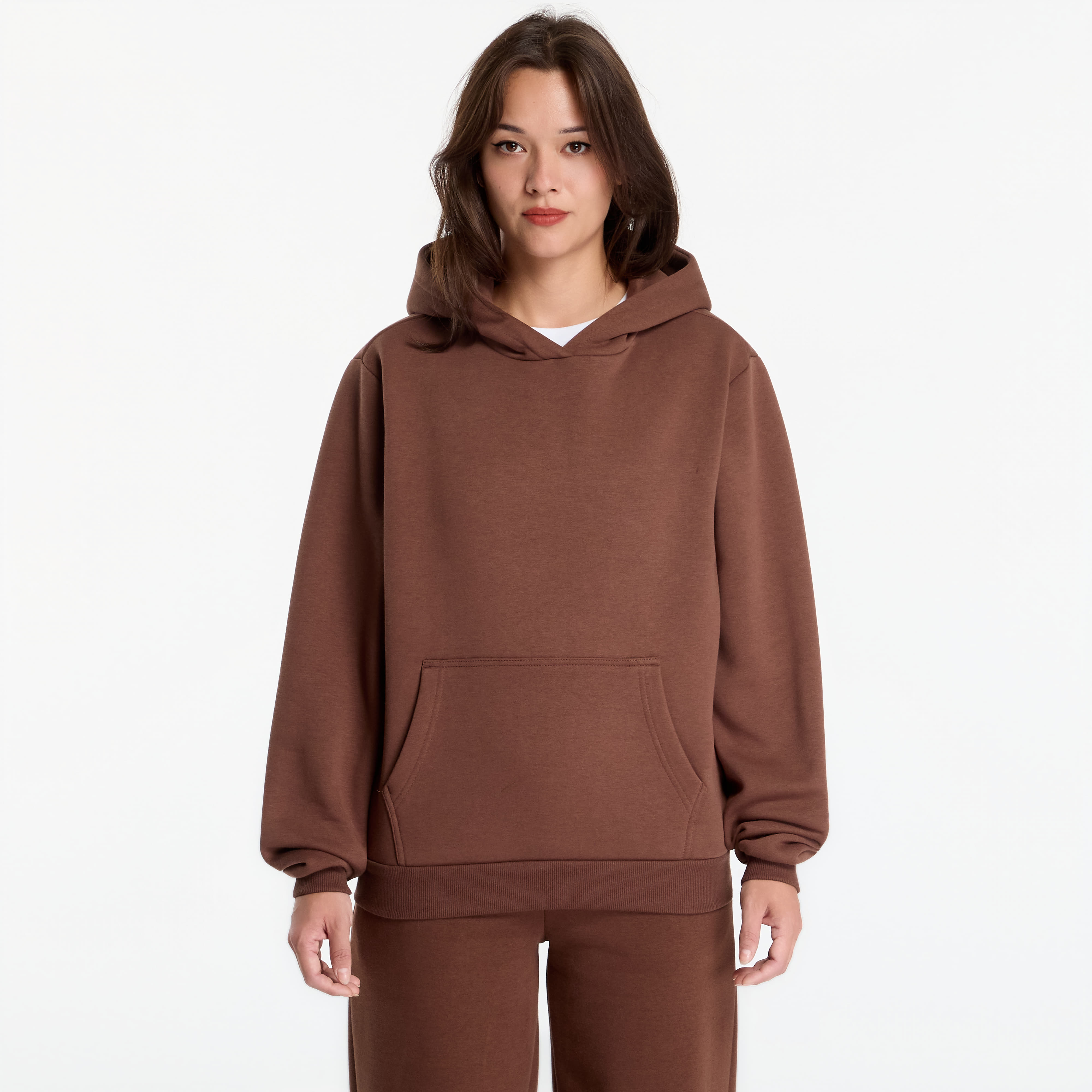 Суитшърт Urban Classics Ladies Fluffy Hoody Chocolate Brown L